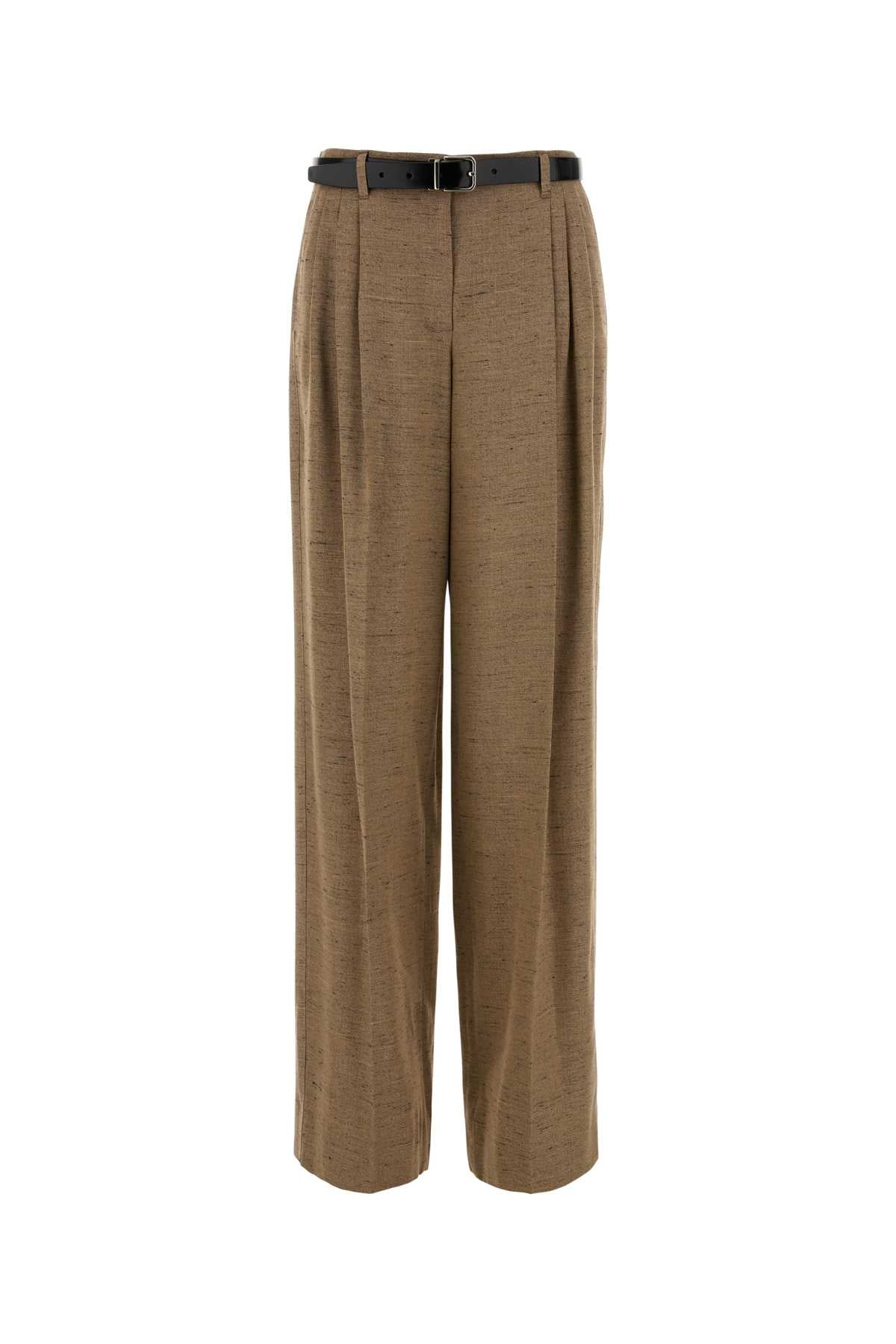 Dolce & Gabbana Women Biscuit Tweed Wide-Leg Pant DOLCE & GABBANA