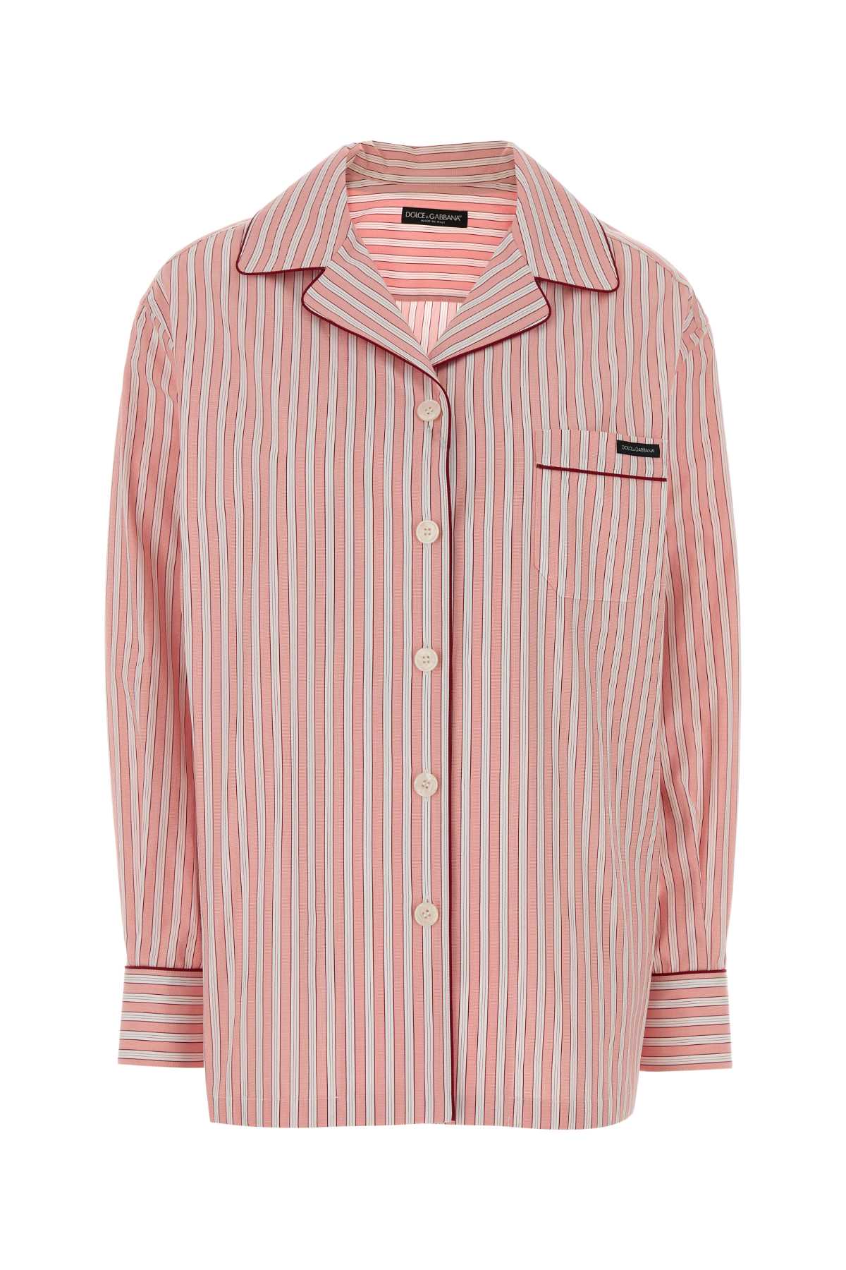 Dolce & Gabbana Women Embroidered Poplin Oversize Shirt DOLCE & GABBANA