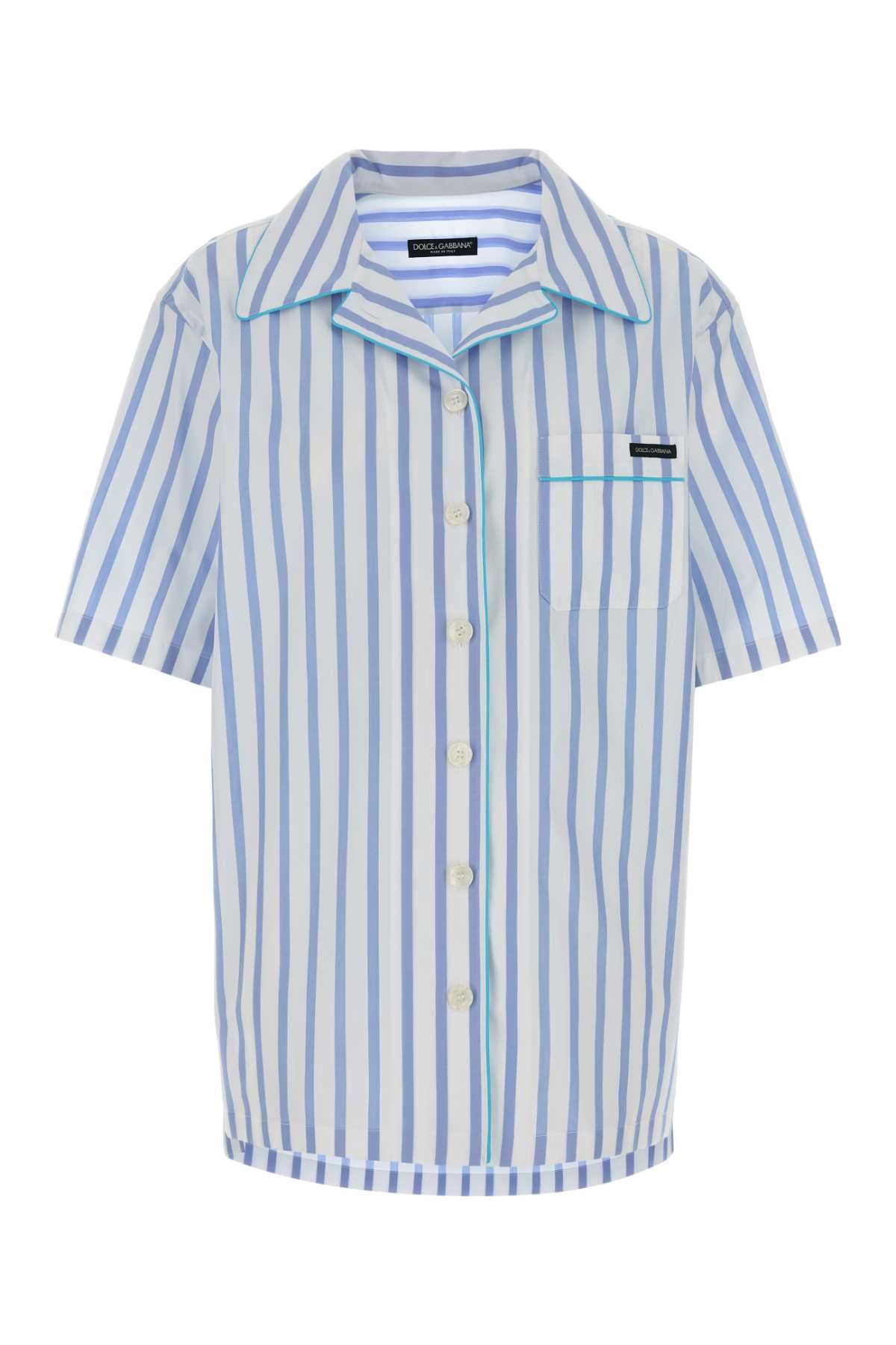 Dolce & Gabbana Women Embroidered Poplin Shirt DOLCE & GABBANA