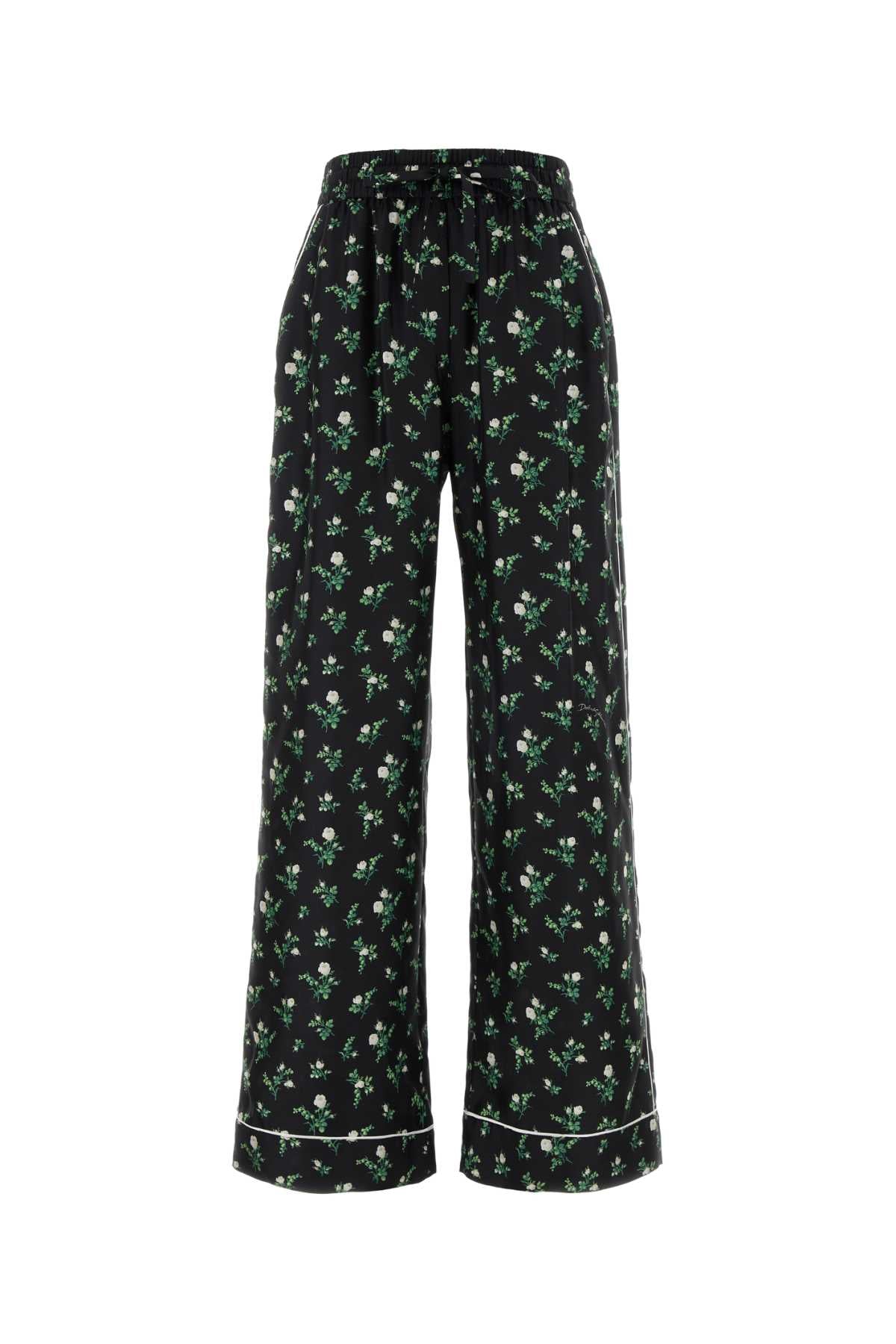 Dolce & Gabbana Women Printed Satin Pant DOLCE & GABBANA