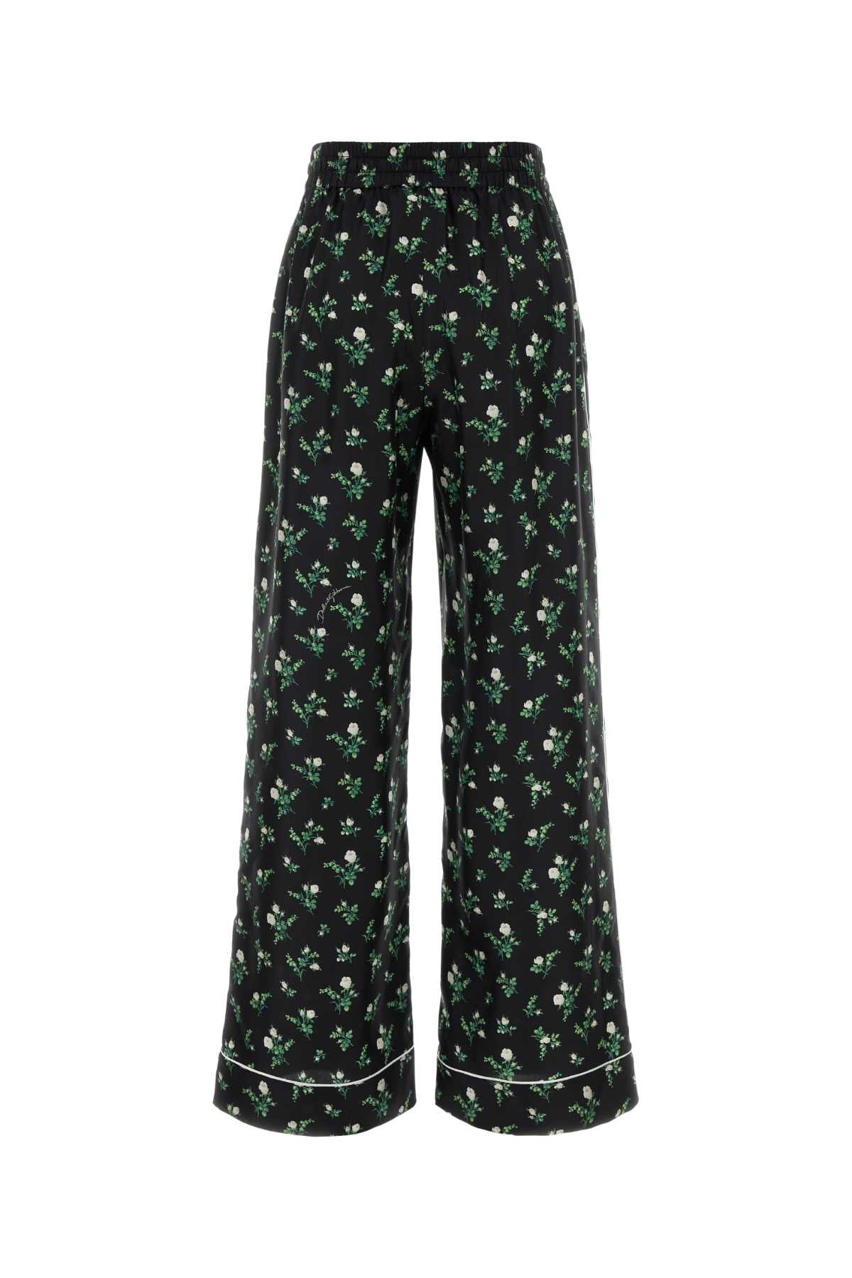 Dolce & Gabbana Women Printed Satin Pant DOLCE & GABBANA