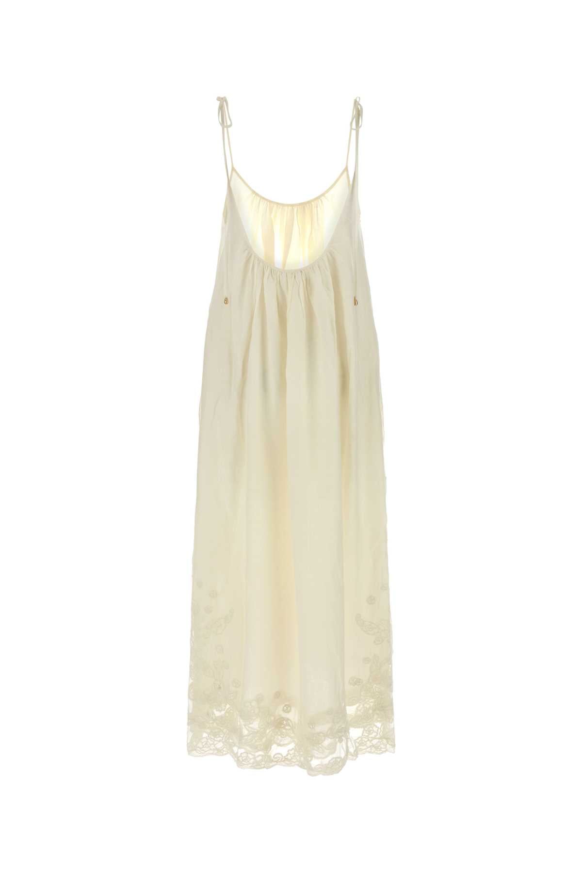 Cult Gaia Women Ivory Cotton Blend Magda Dress CULT GAIA