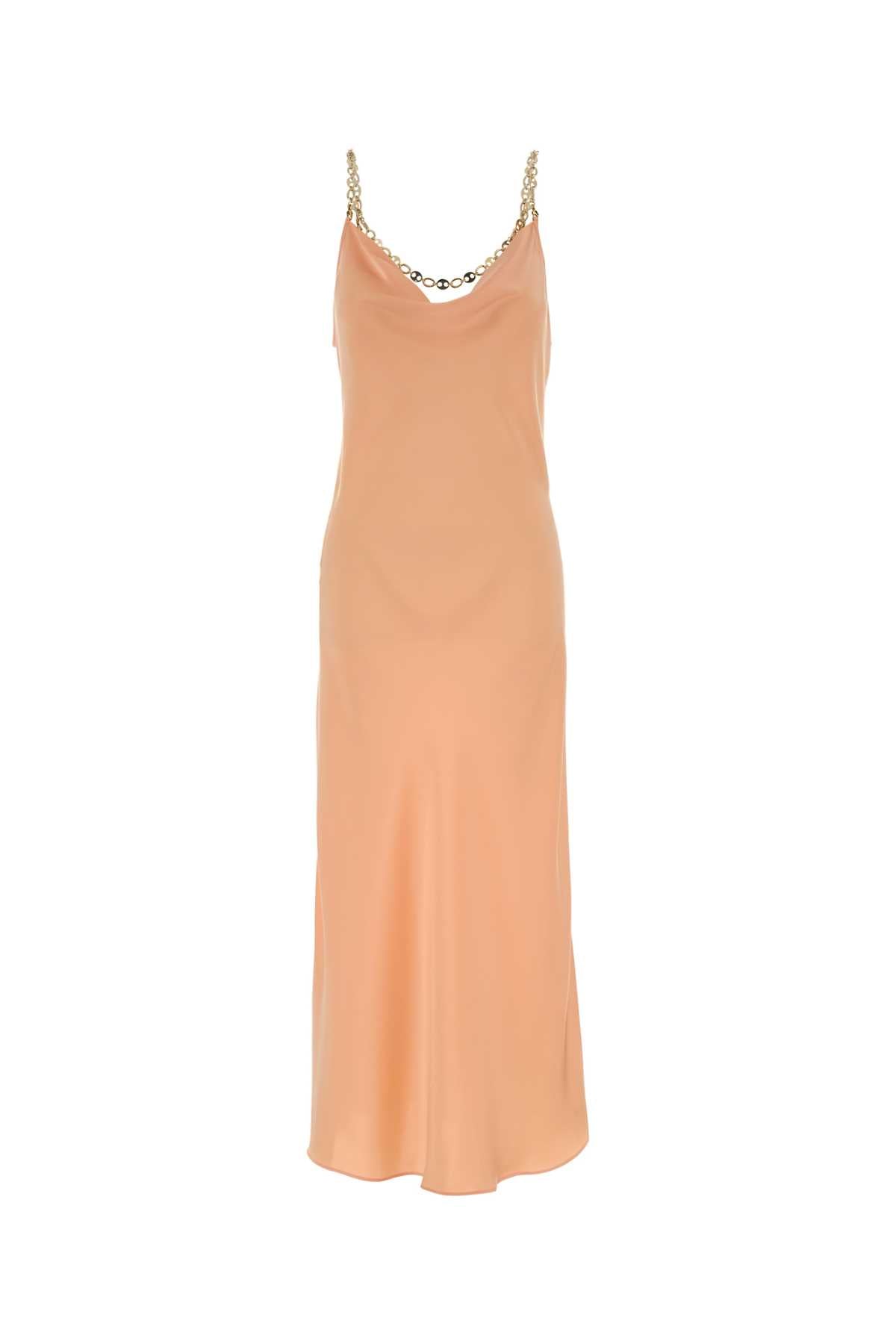 Rabanne Women Peach Satin Dress PACO RABANNE