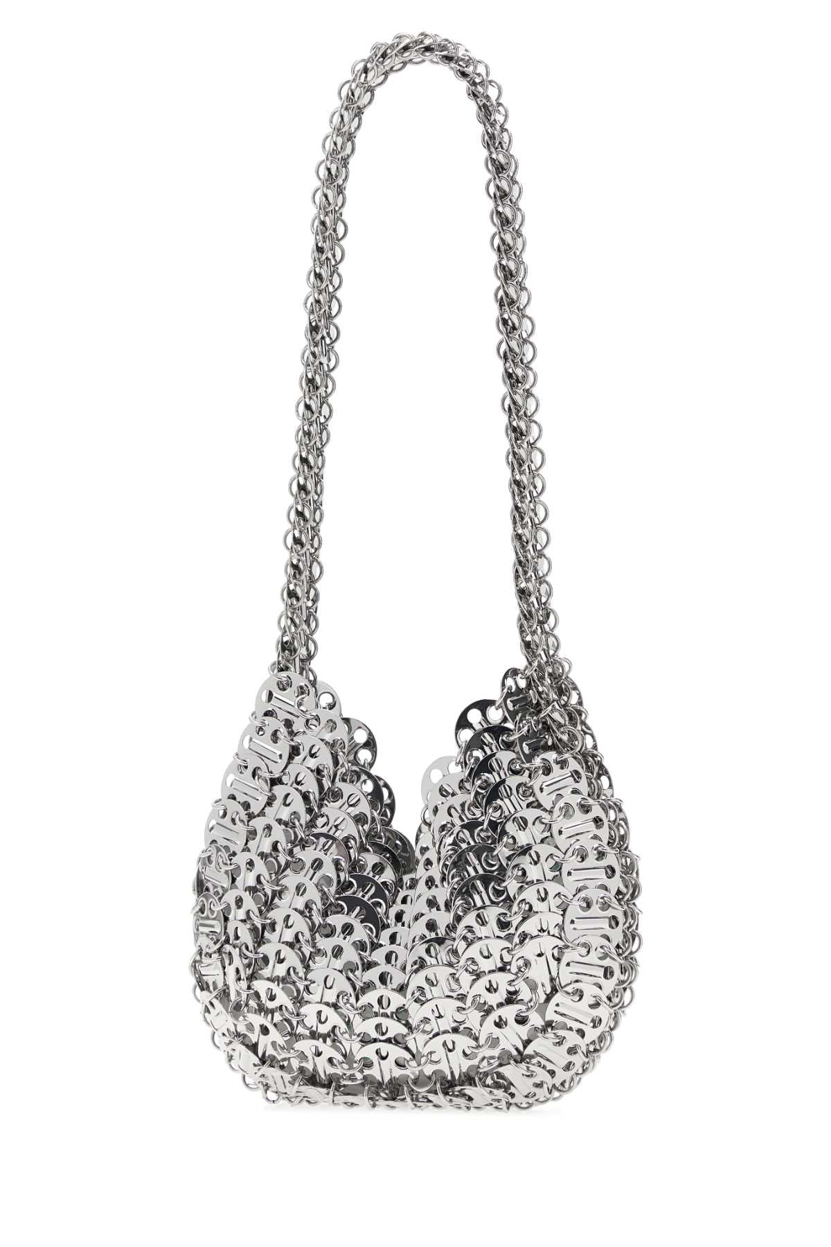 Rabanne Women Silver Metal Chain Moon 1969 Shoulder Bag PACO RABANNE