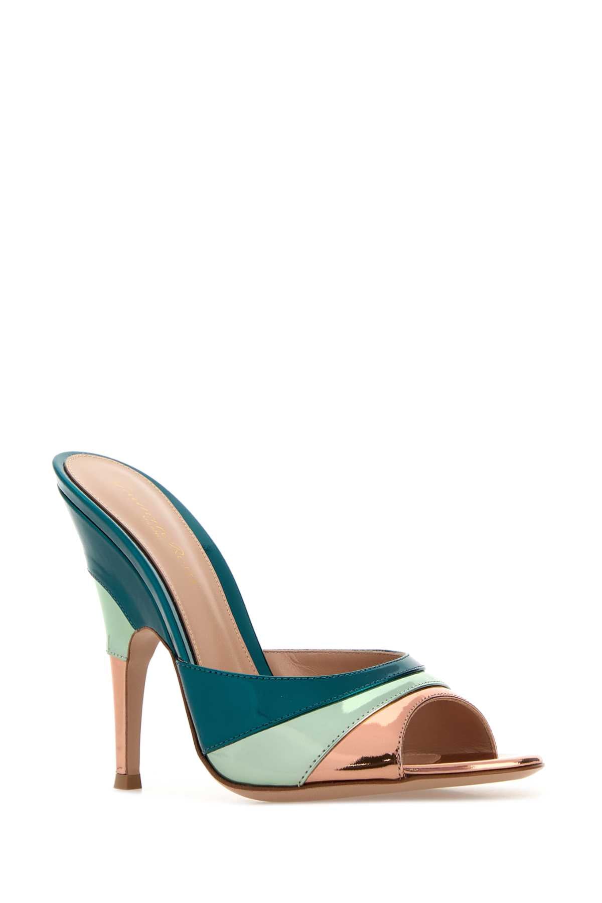 Gianvito Rossi Women Multicolor Leather Marea Mules GIANVITO ROSSI