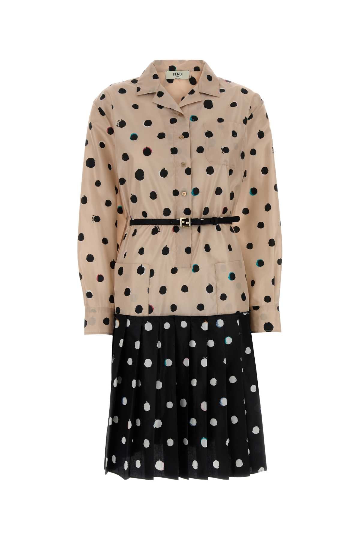 Fendi Women Printed Silk Dress FENDI