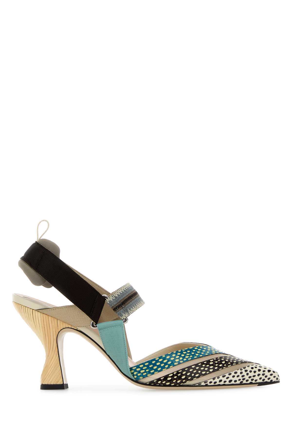 Fendi Women Multicolor Leather Colibrã¬ Pumps FENDI