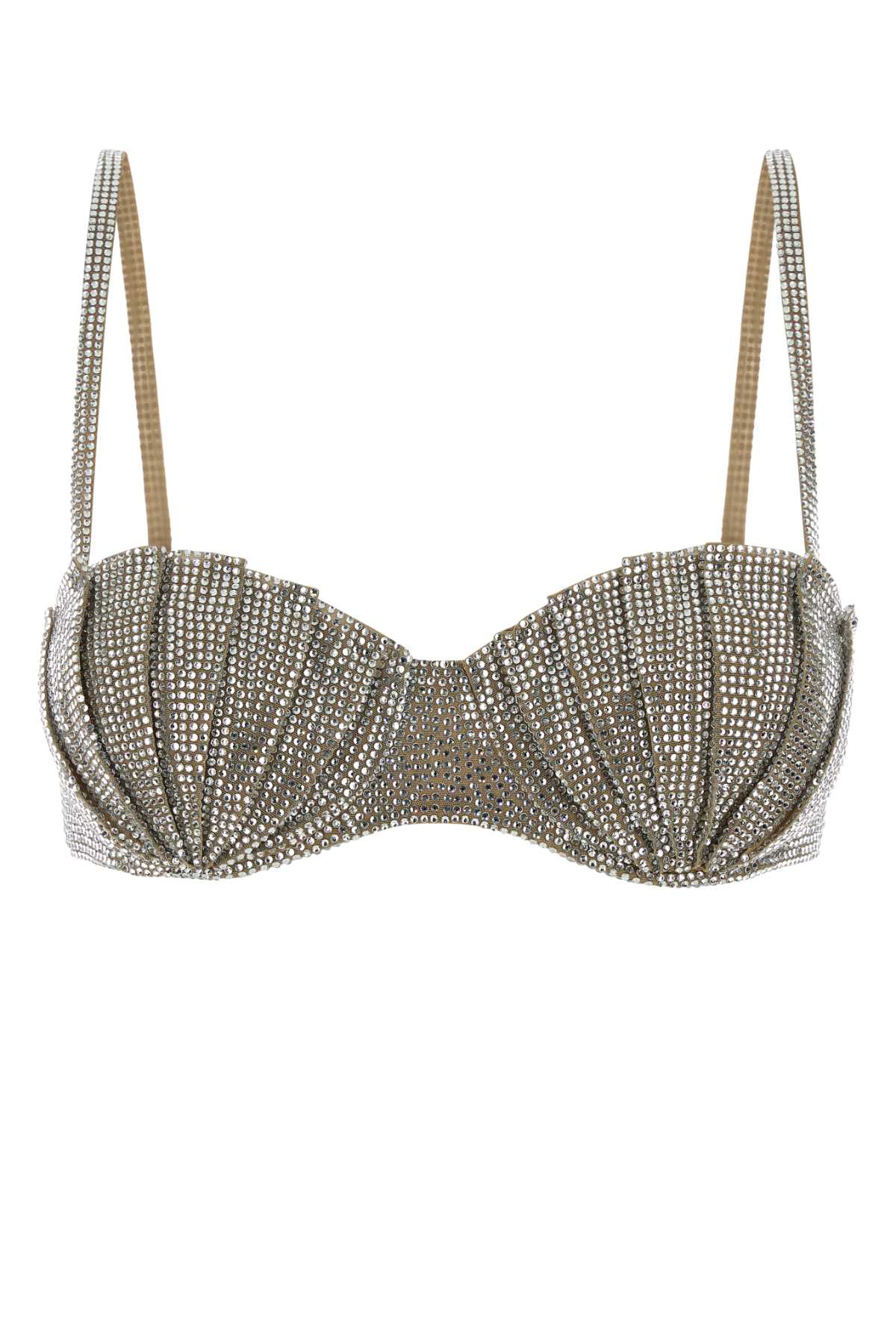 Giuseppe Di Morabito Women Embellished Stretch Nylon Bra GIUSEPPE DI MORABITO