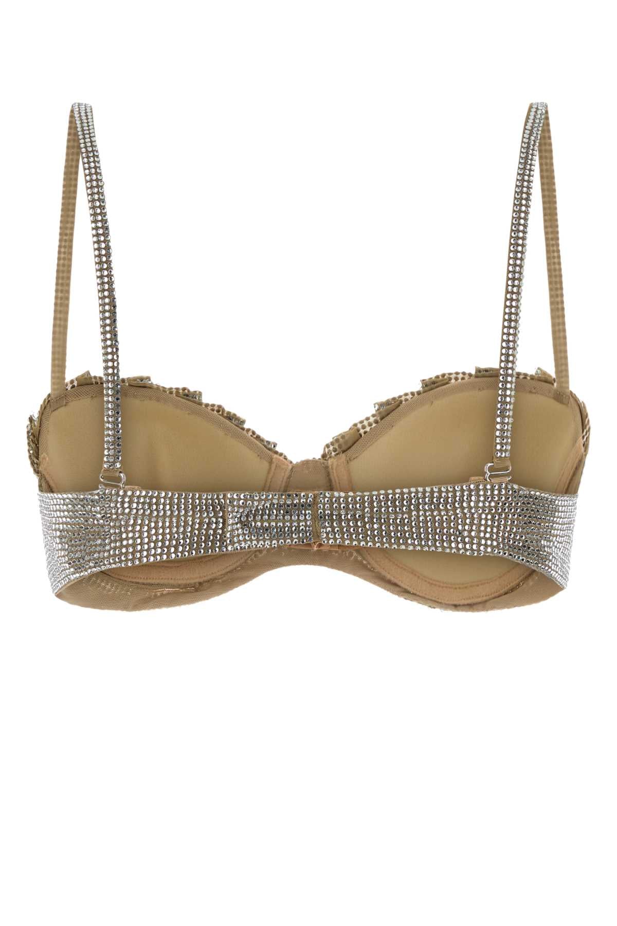 Giuseppe Di Morabito Women Embellished Stretch Nylon Bra GIUSEPPE DI MORABITO