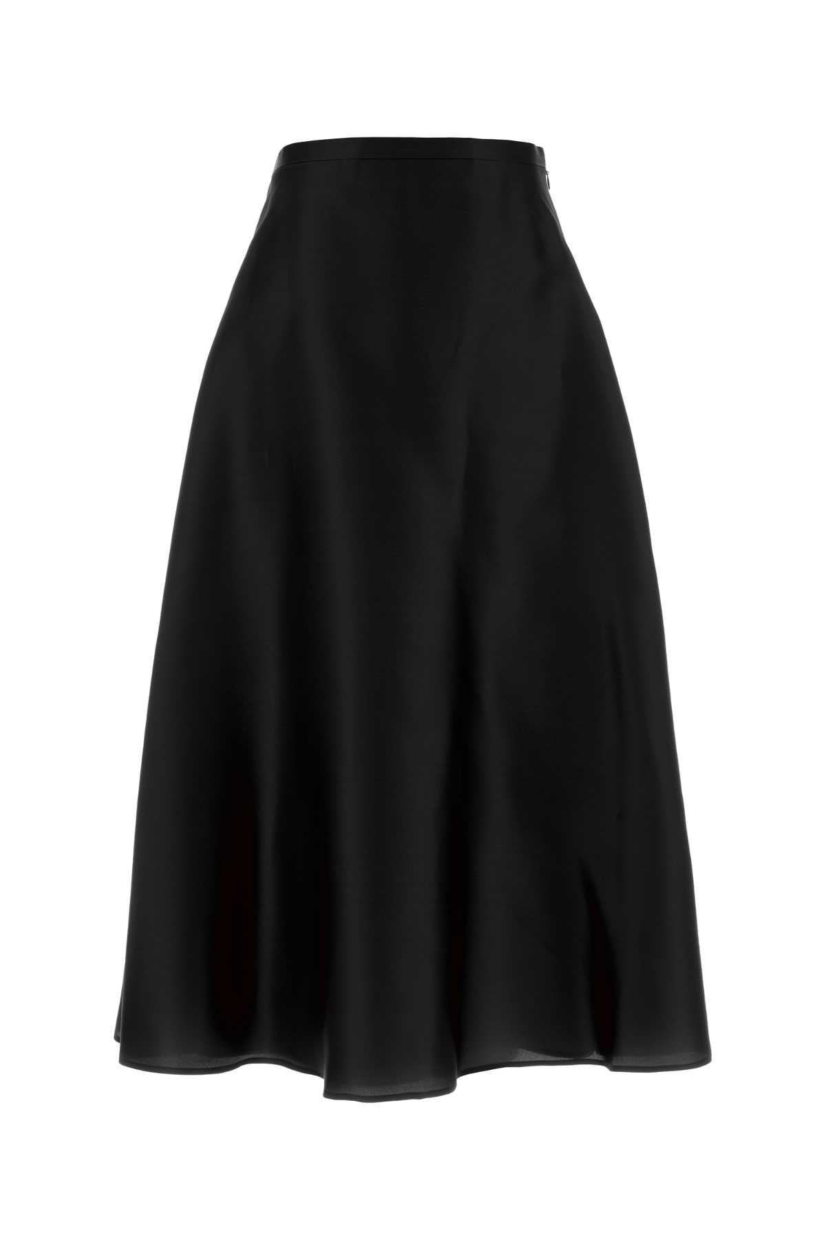 Alberta Ferretti Women Black Silk Skirt ALBERTA FERRETTI