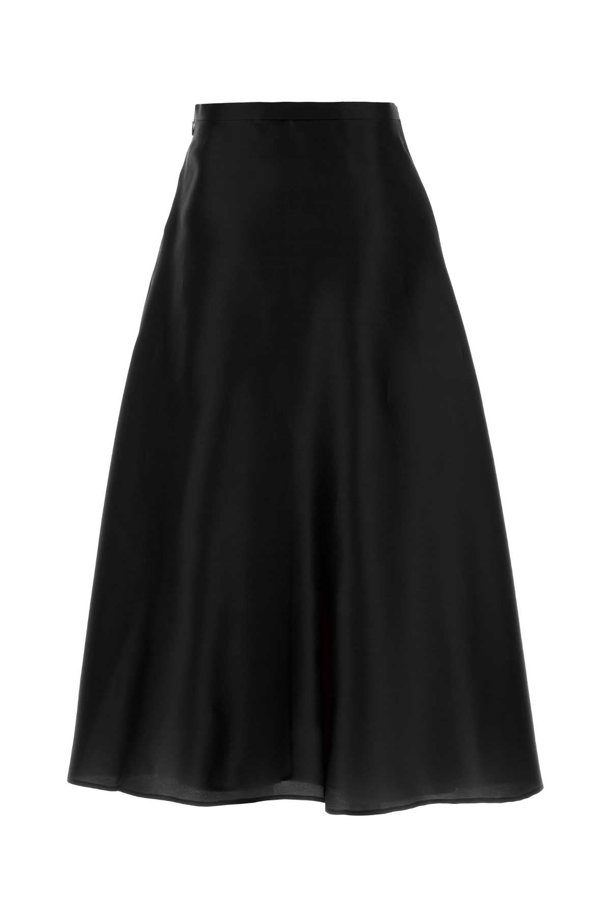 Alberta Ferretti Women Black Silk Skirt ALBERTA FERRETTI