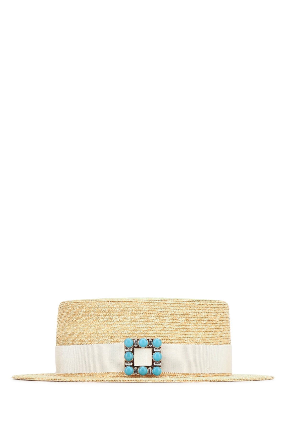Roger Vivier Women Tres Vivier Turquoise Hat ROGER VIVIER