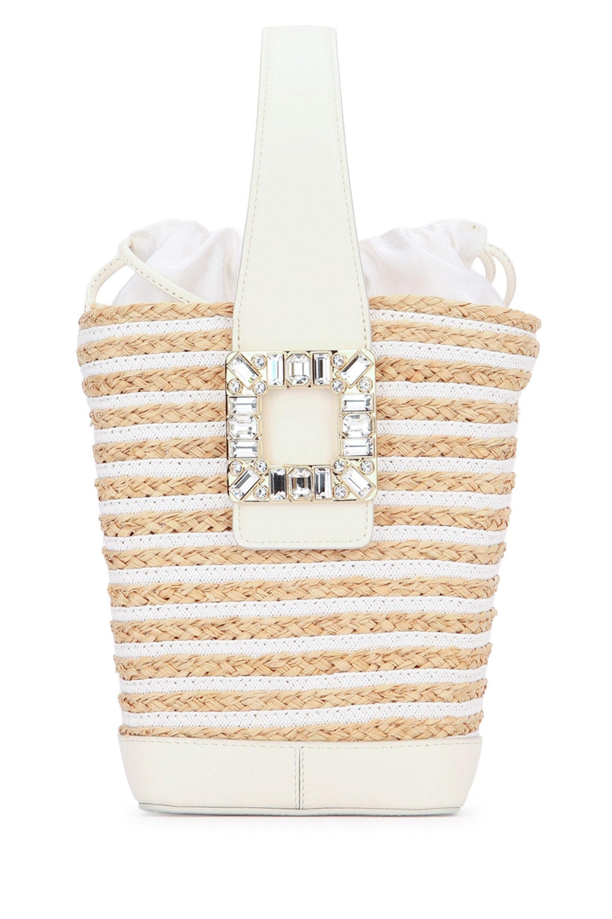 Roger Vivier Women Viv' Skate Top Handle Basket Straw ROGER VIVIER