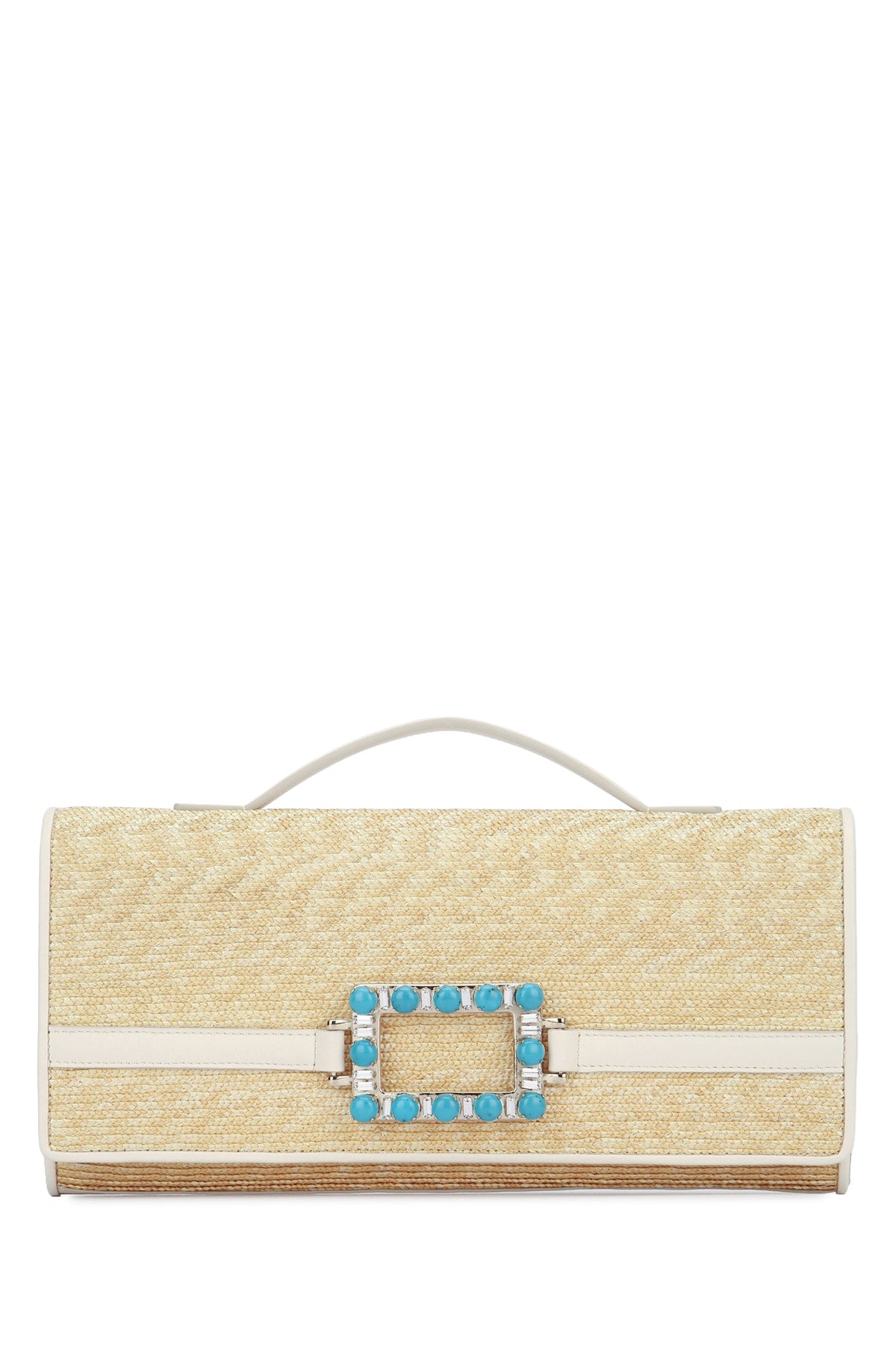 Roger Vivier Women Belle Vivier Turquoise Clutch ROGER VIVIER