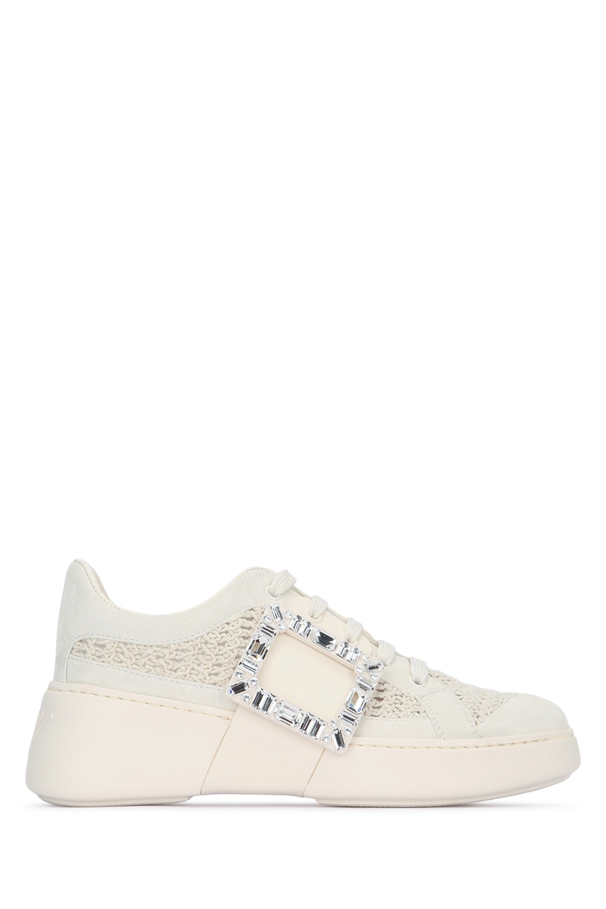 Roger Vivier Women Viv Skate Strass Buckle Mesh ROGER VIVIER