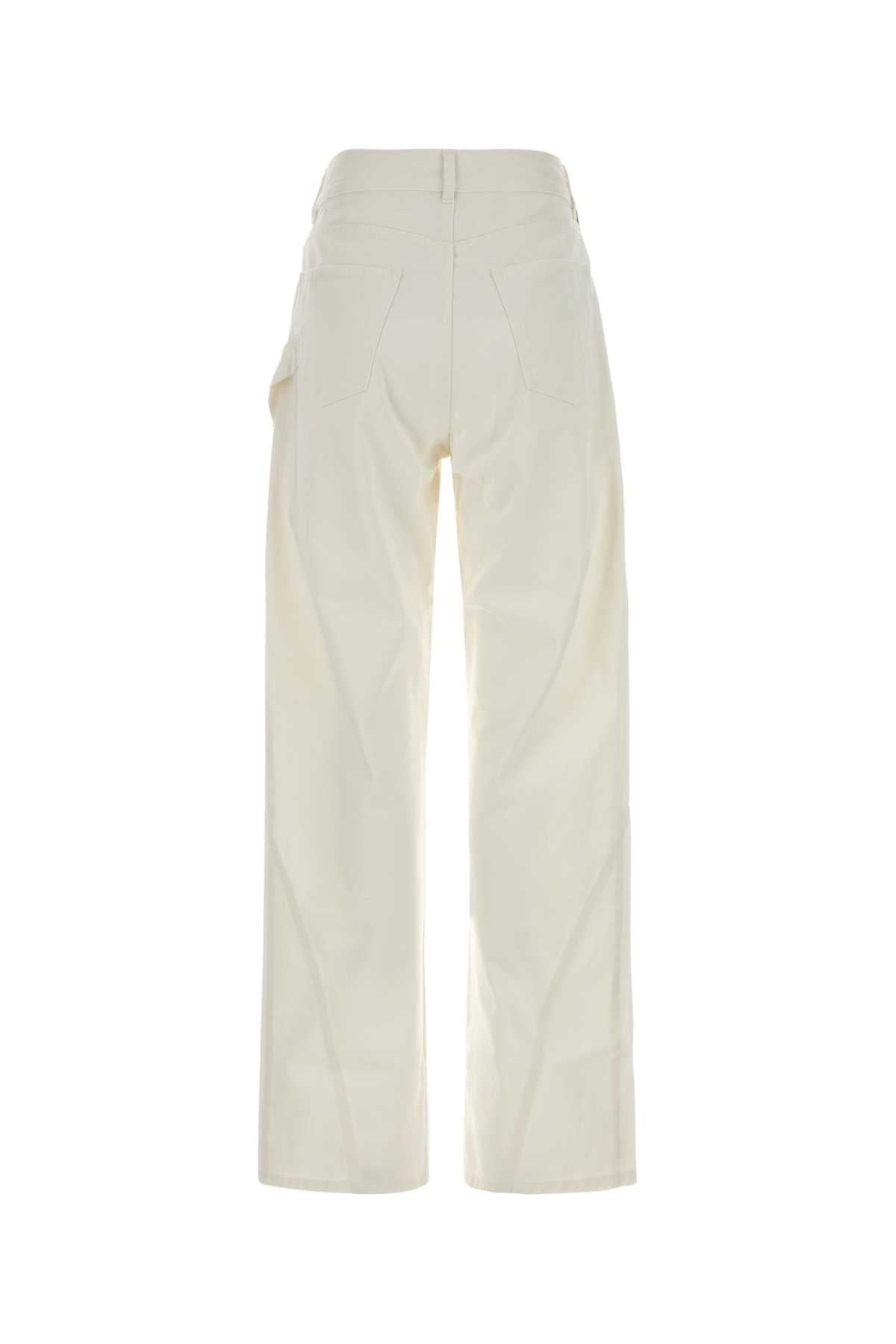 Jw Anderson Women White Denim Jeans J.W. ANDERSON
