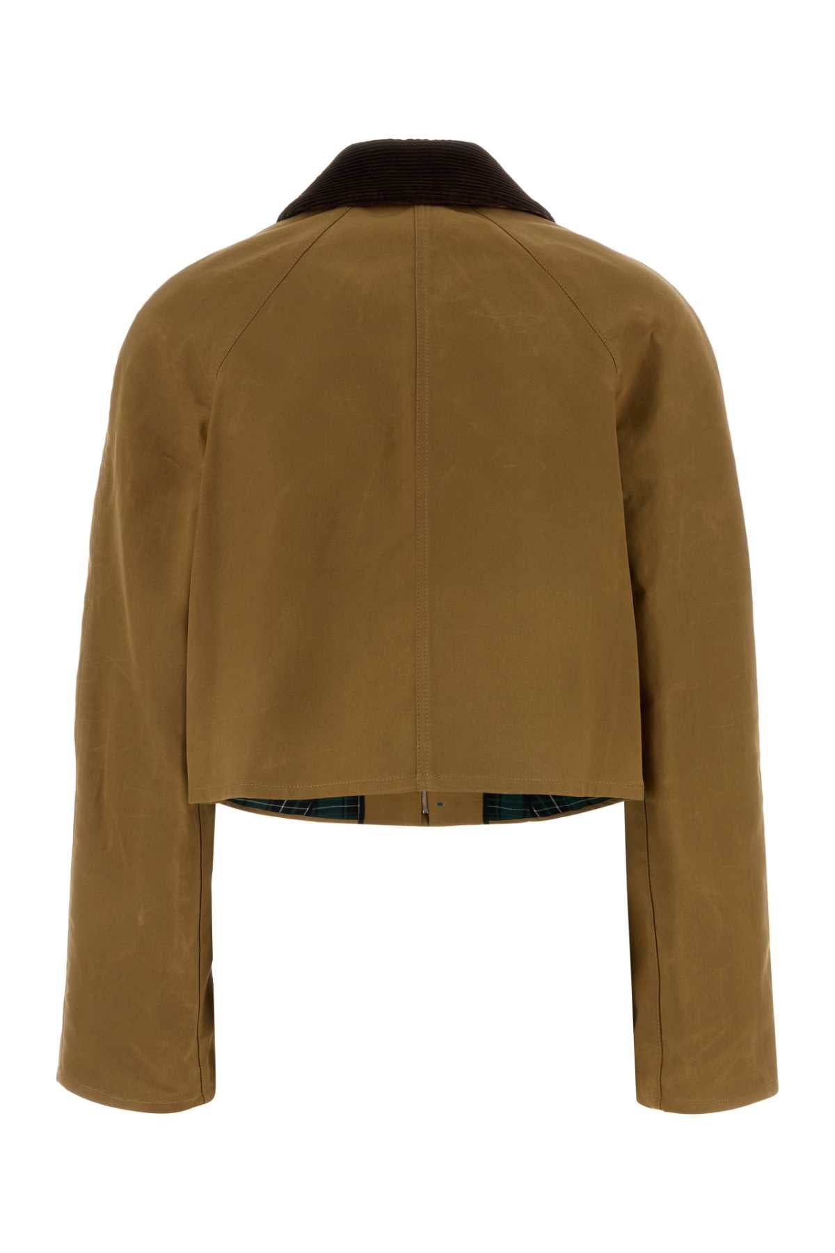 Jw Anderson Women Camel Cotton Jacket J.W. ANDERSON