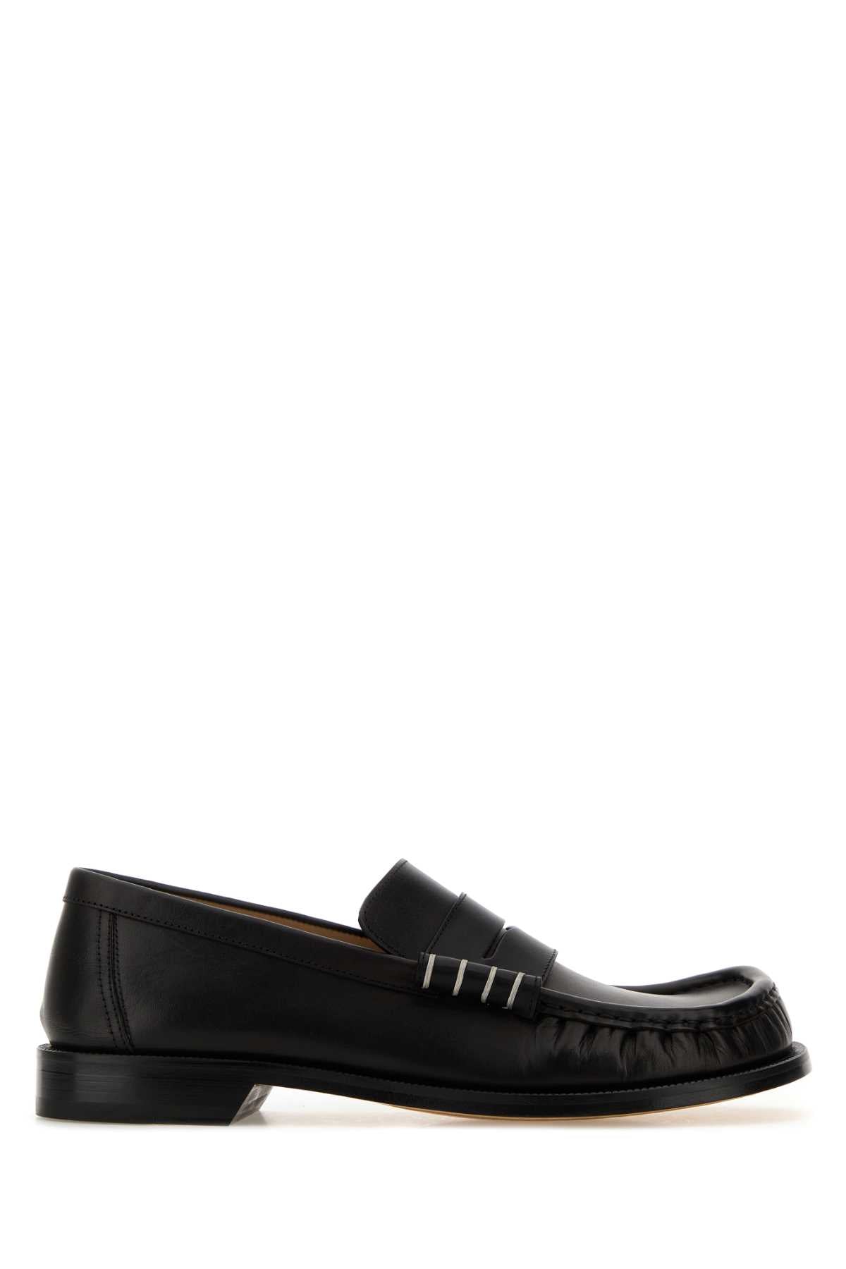 Jw Anderson Men Black Leather Loafers J.W. ANDERSON