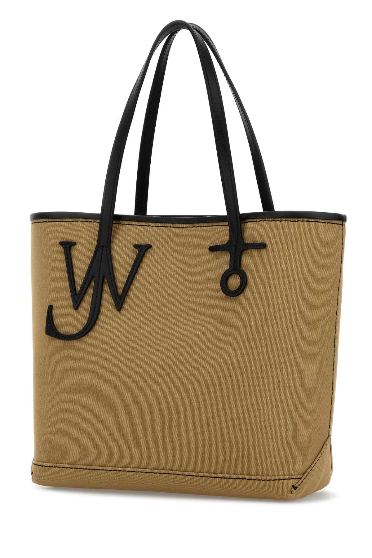 Jw Anderson Women Beige Canvas Small Anchor Bucket Bag J.W. ANDERSON