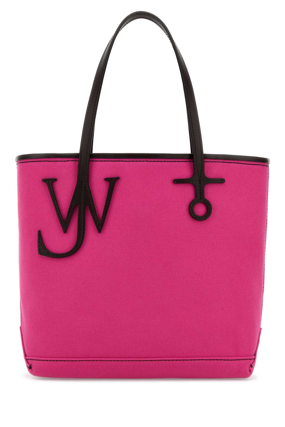 Jw Anderson Women Fuchsia Canvas Small Anchor Bucket Bag