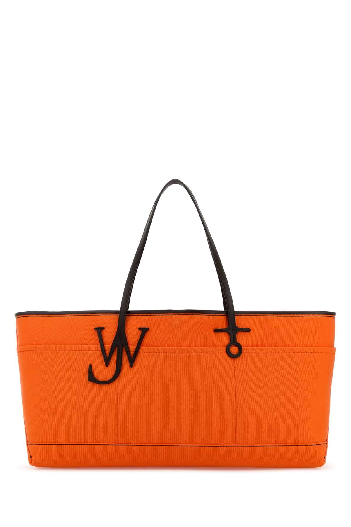 Jw Anderson Women Orange Canvas Anchor Shopping Bag J.W. ANDERSON