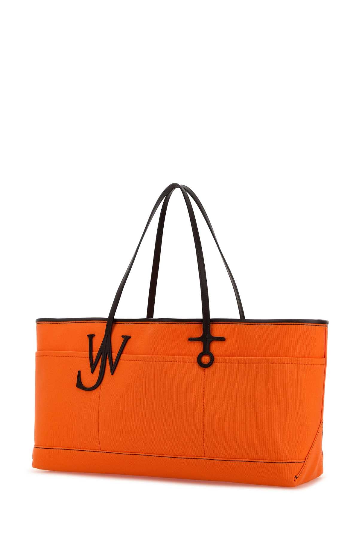Jw Anderson Women Orange Canvas Anchor Shopping Bag J.W. ANDERSON