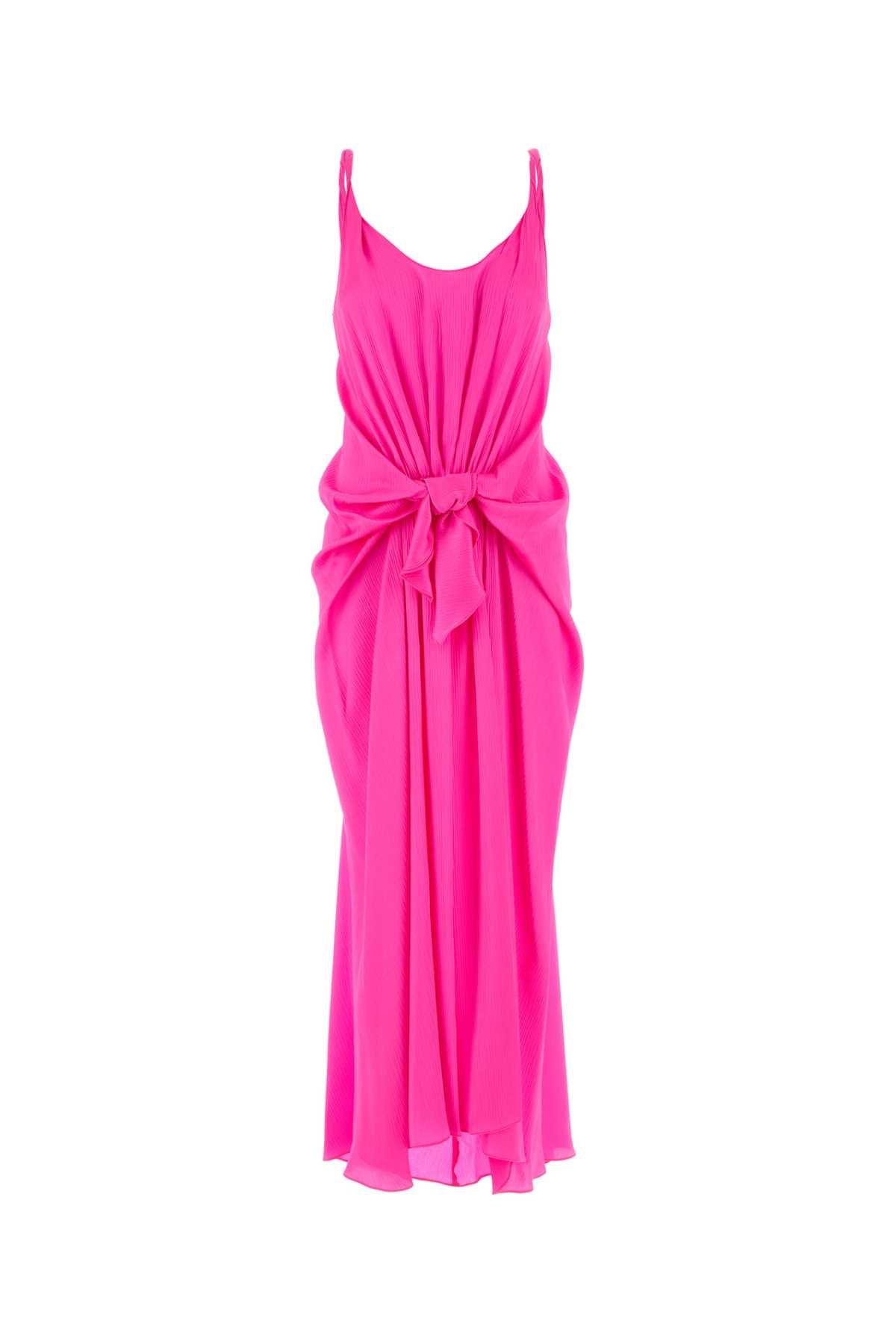 Jw Anderson Women Fuchsia Silk Dress J.W. ANDERSON