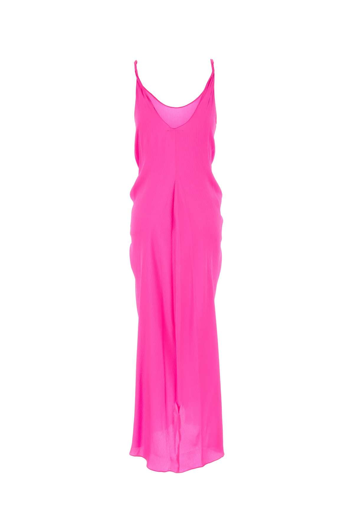 Jw Anderson Women Fuchsia Silk Dress J.W. ANDERSON