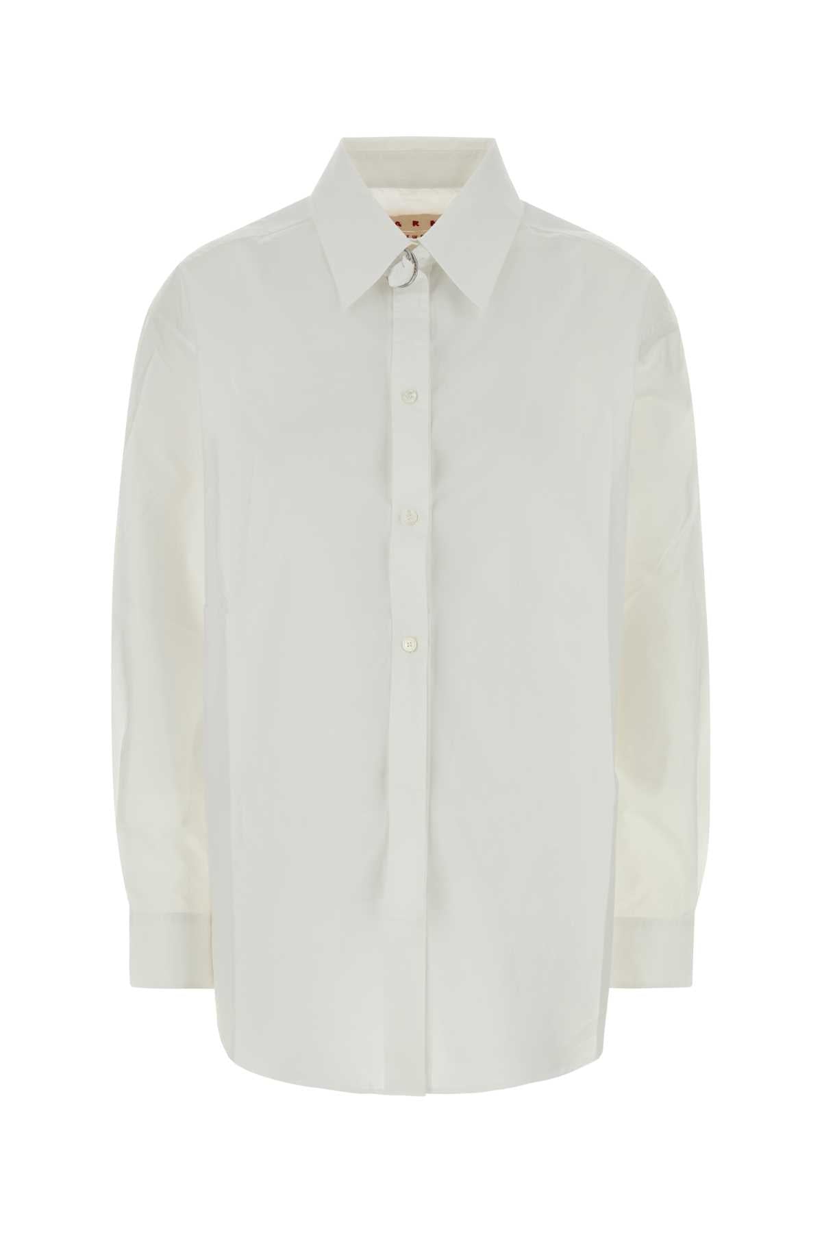 Marni Women White Poplin Shirt MARNI