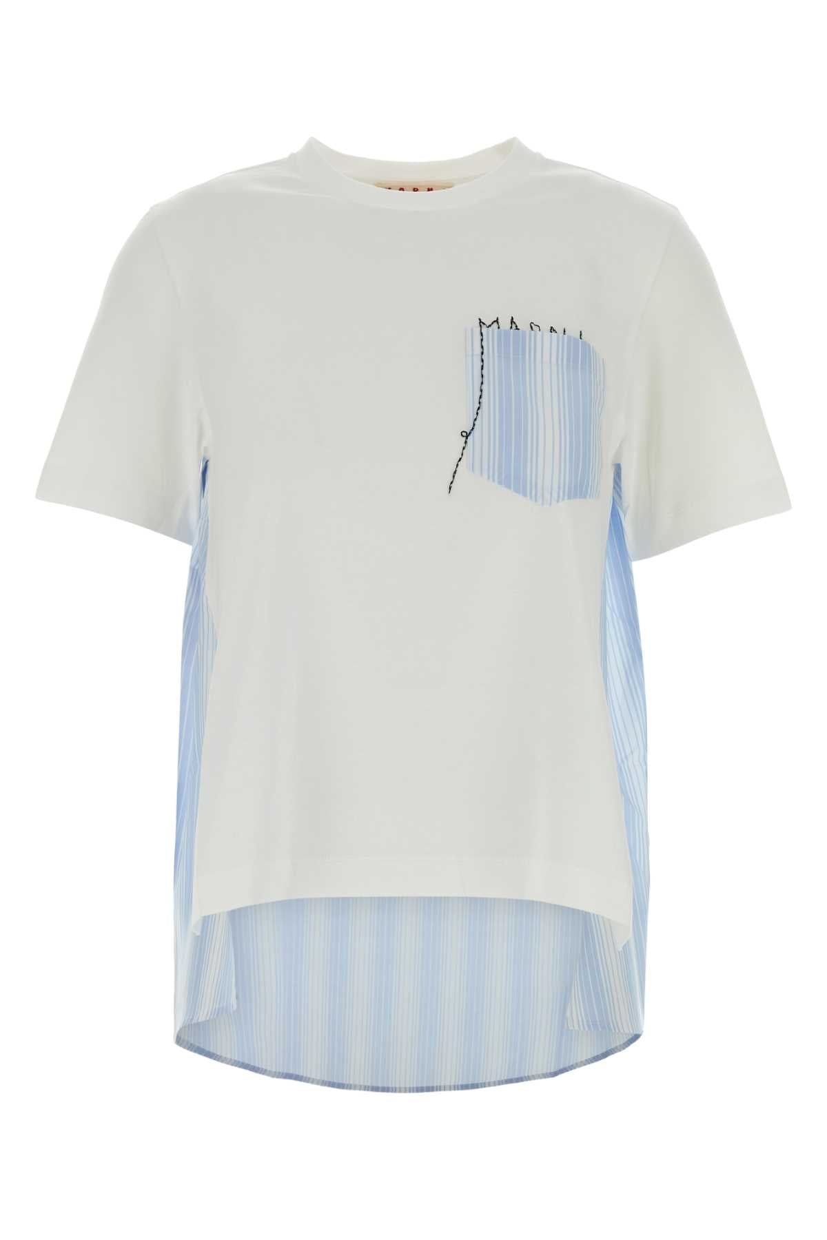 Marni Women White Cotton T-Shirt MARNI