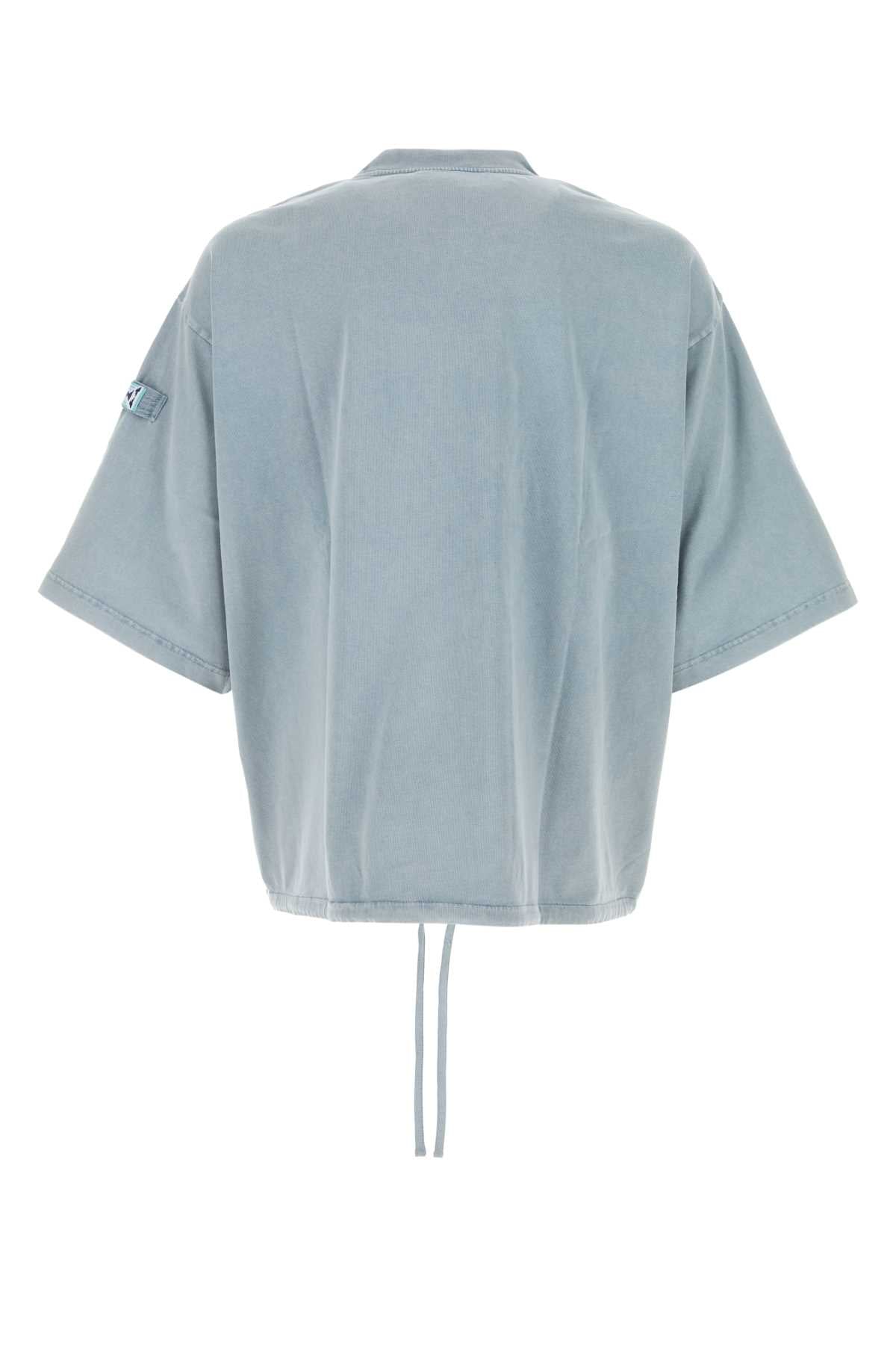 Marni Men Light Blue Cotton Oversize T-Shirt MARNI