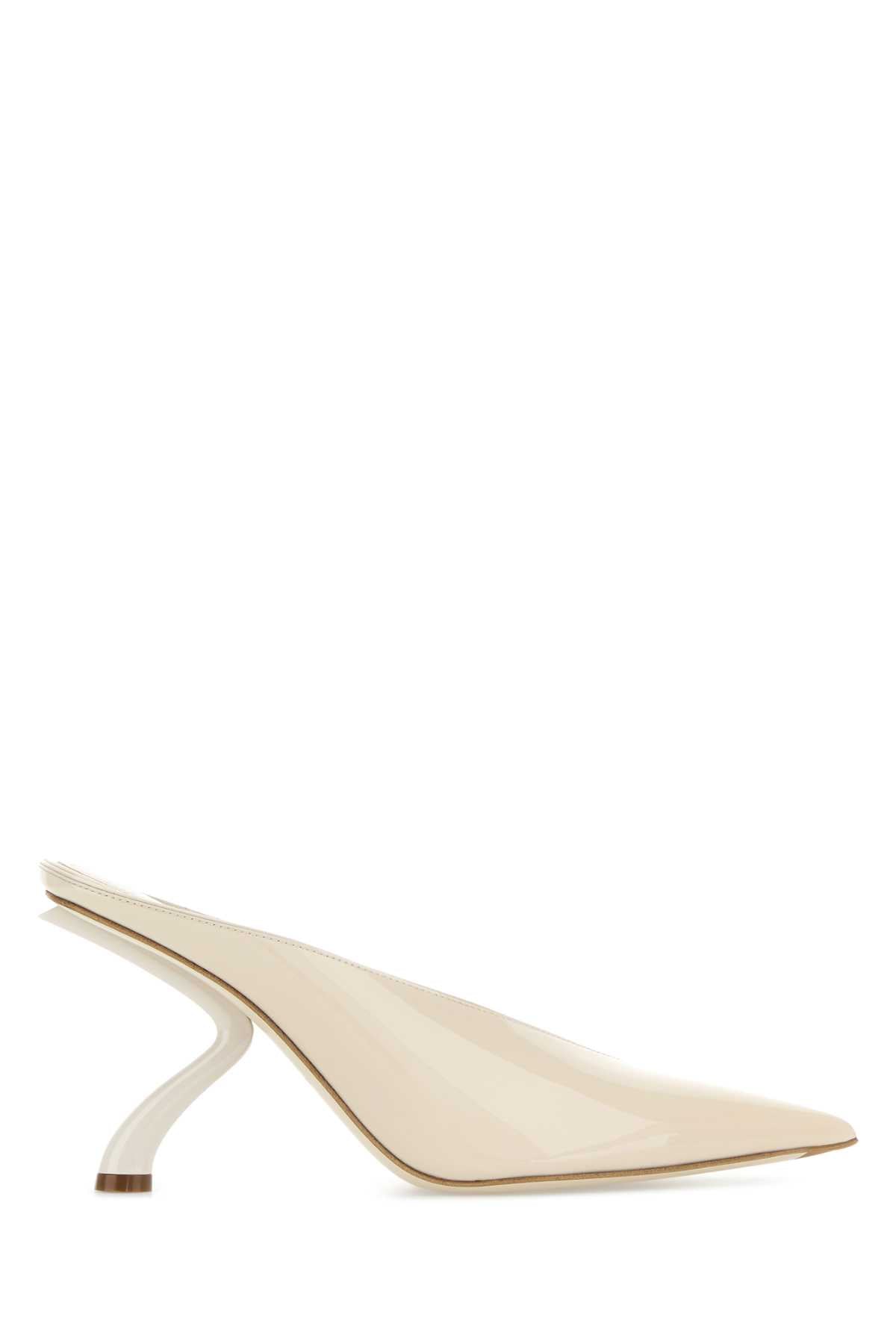Salvatore Ferragamo Women Ivory Leather Itaca Sabot FERRAGAMO