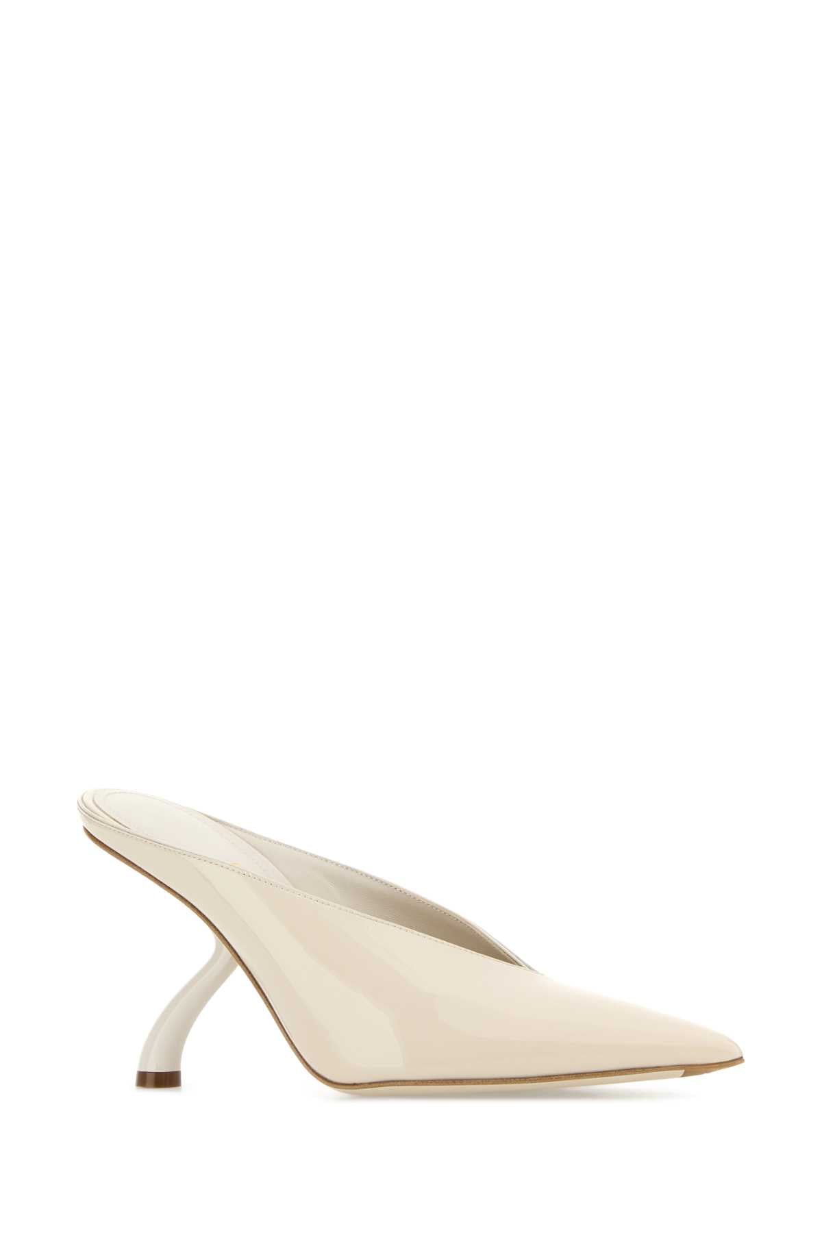 Salvatore Ferragamo Women Ivory Leather Itaca Sabot FERRAGAMO