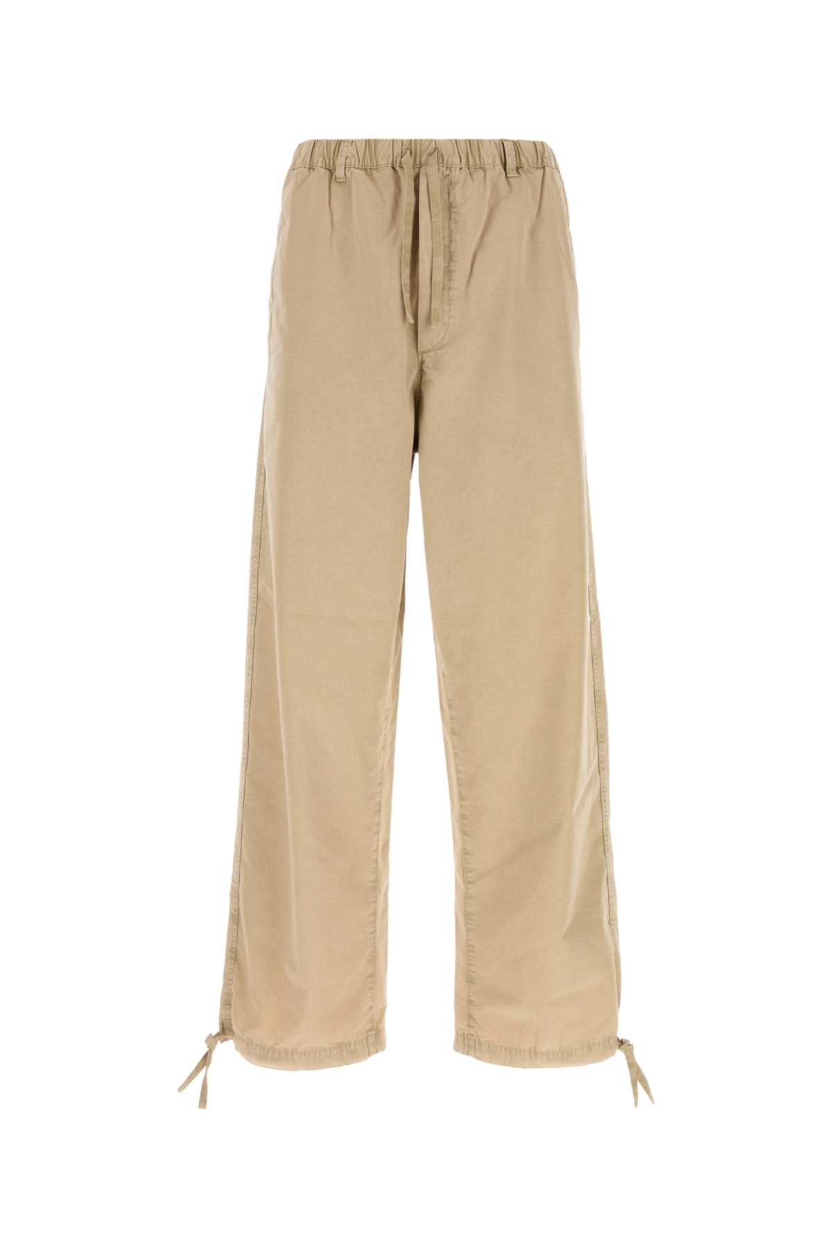 Salvatore Ferragamo Men Beige Cotton Blend Pant FERRAGAMO