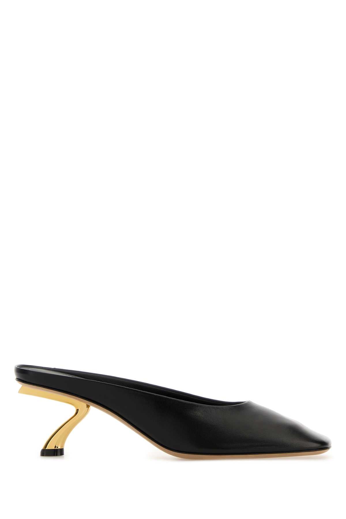 Salvatore Ferragamo Women Black Leather Safi 55 Mules FERRAGAMO