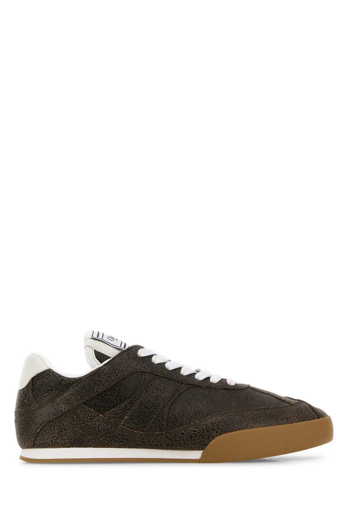 Chloe Women Brown Leather Chloã¨ Kick Sneakers CHLOE
