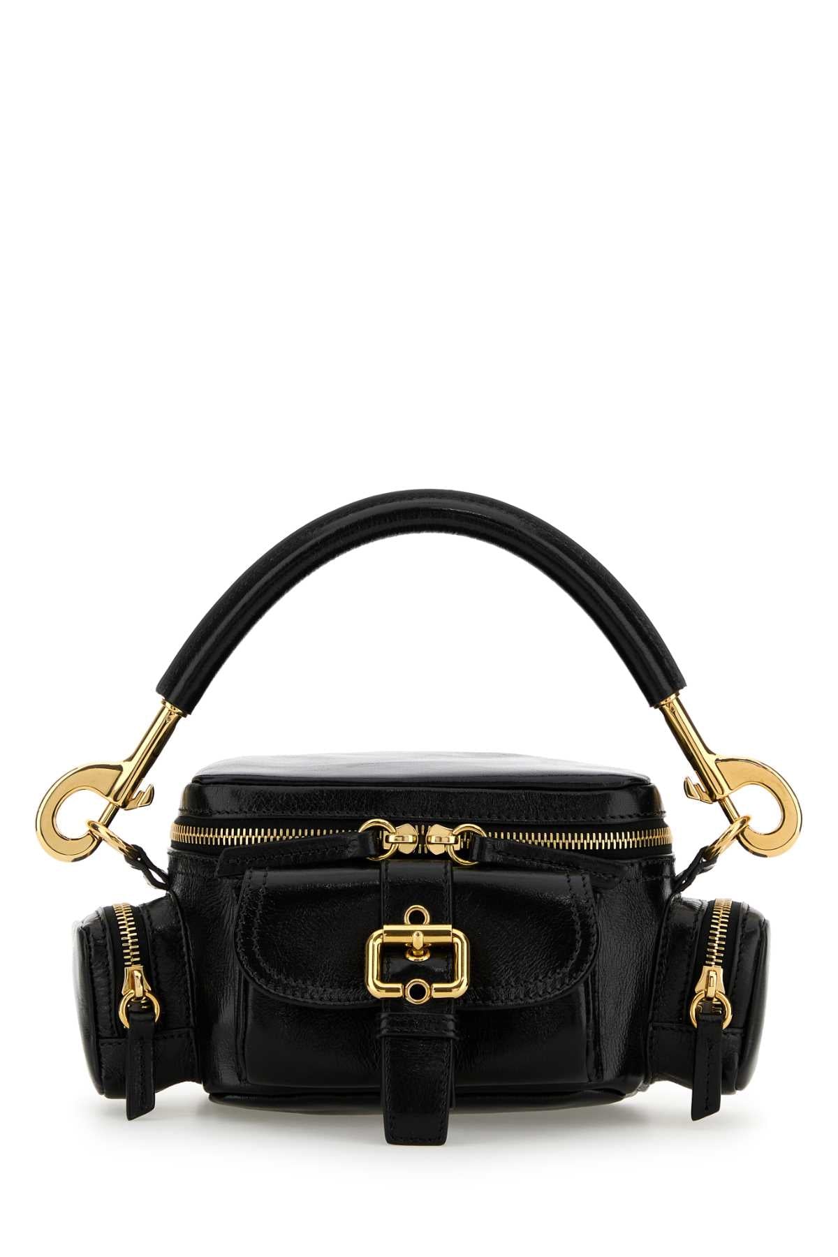 Chloe Women Black Leather Small Camera Bag Handbag CHLOE