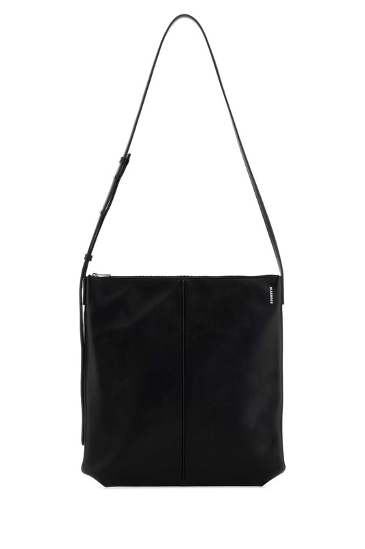 Jil Sander Women Black Leather Linea Crossbody Bag JIL SANDER