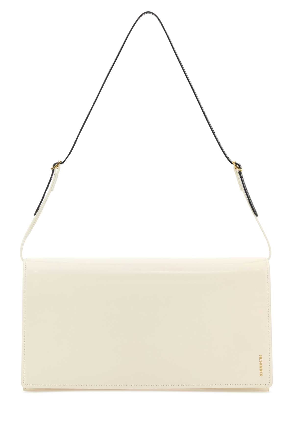 Jil Sander Women White Leather Medium File Shoulder Bag JIL SANDER
