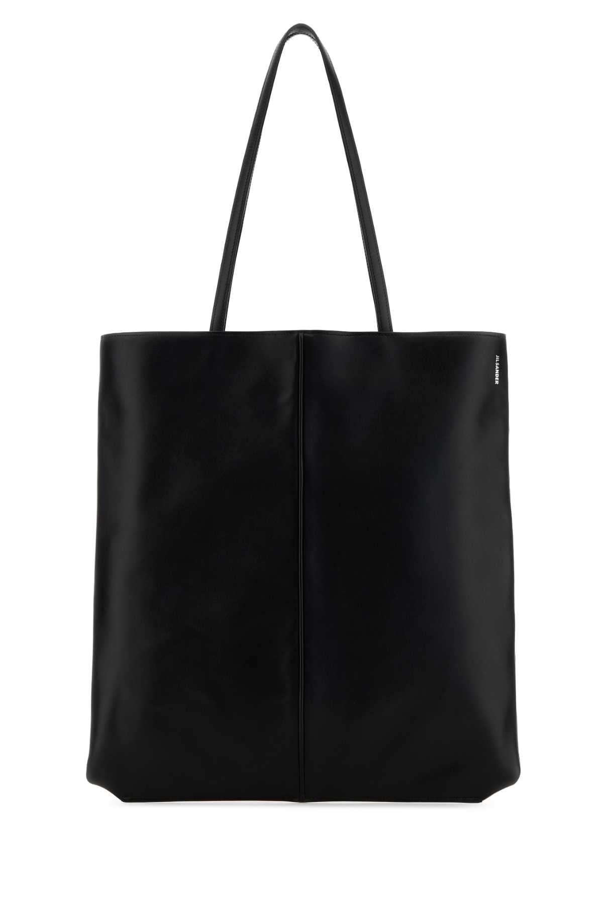 Jil Sander Women Black Leather Linea Shopping Bag JIL SANDER