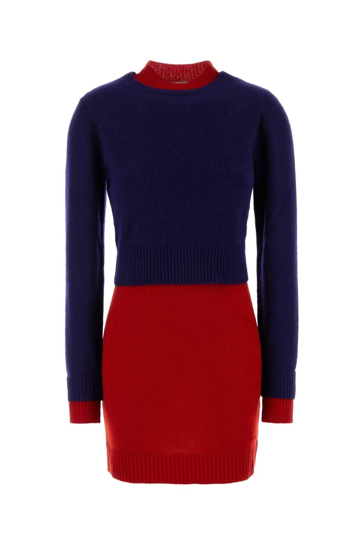 Jil Sander Women Two-Tone Wool Blend Dress JIL SANDER