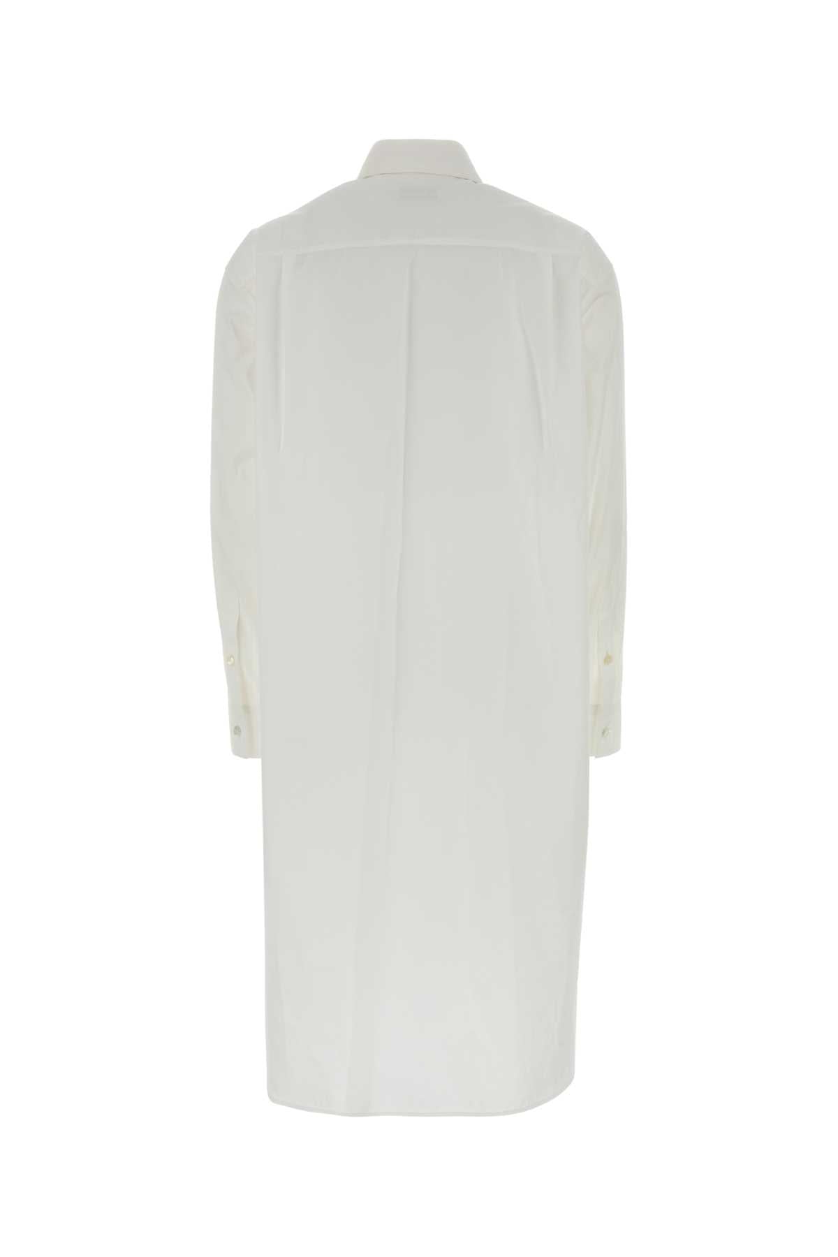 Jil Sander Women White Poplin Shirt Dress JIL SANDER