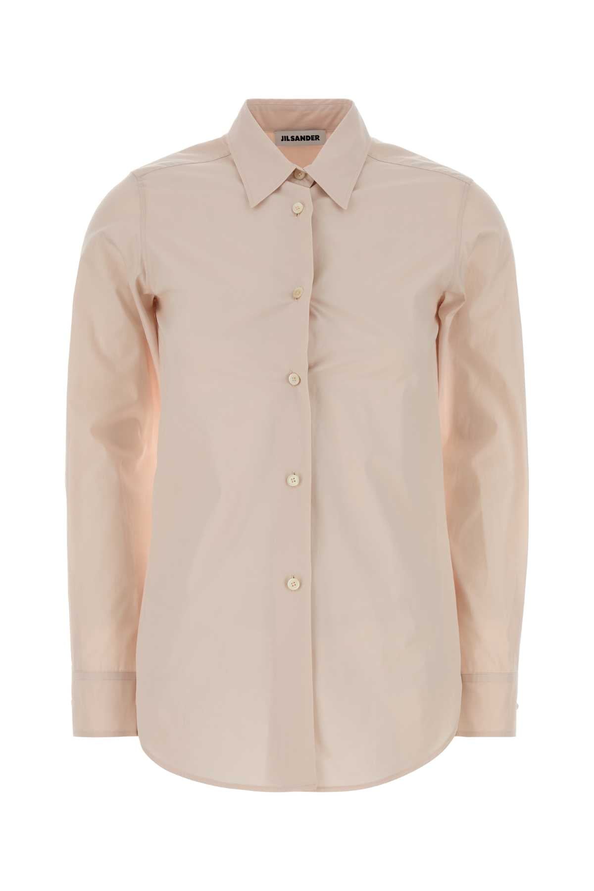 Jil Sander Women Light Pink Poplin Shirt JIL SANDER