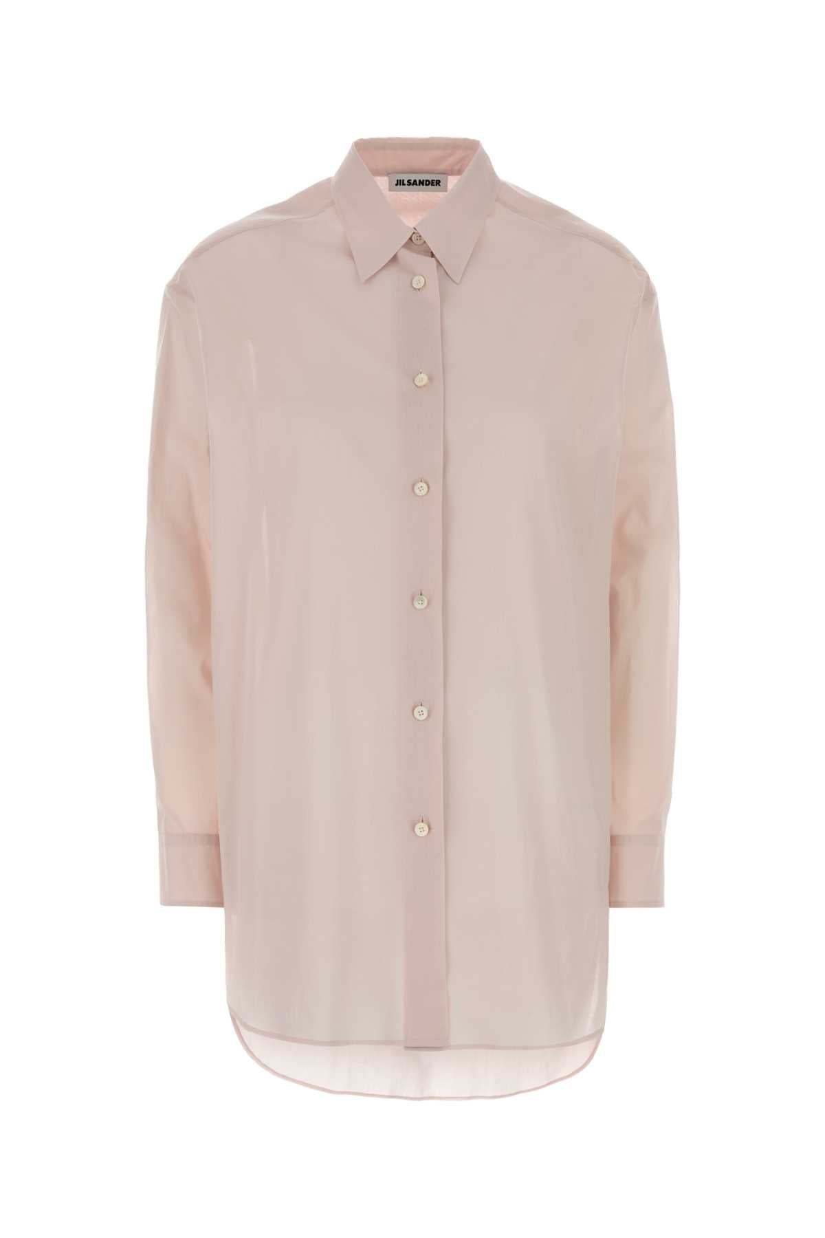 Jil Sander Women Light Pink Muslin Shirt JIL SANDER