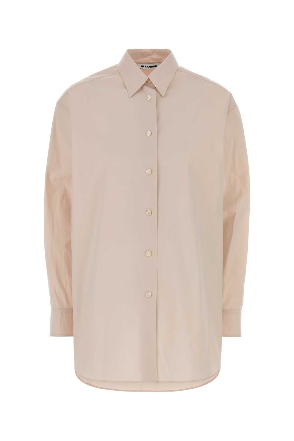 Jil Sander Women Light Pink Poplin Oversize Shirt JIL SANDER