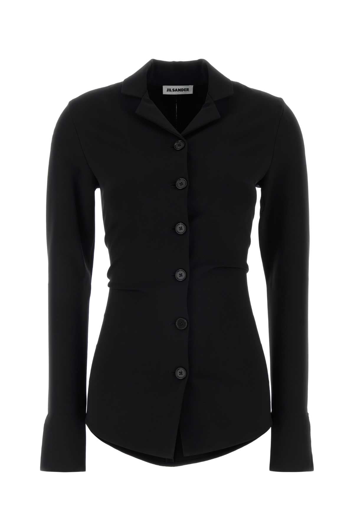 Jil Sander Women Black Jersey Shirt JIL SANDER