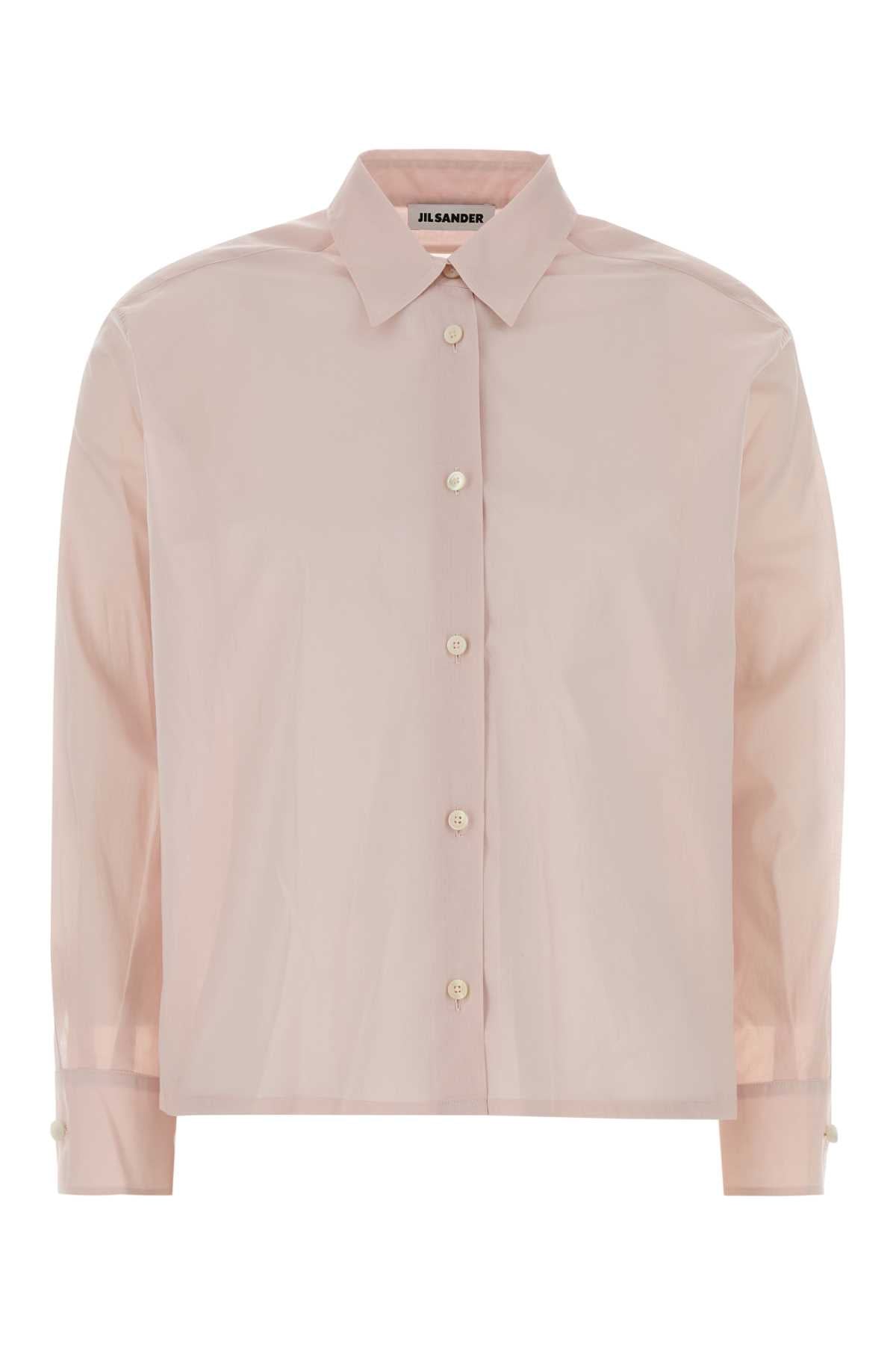 Jil Sander Women Pastel Pink Cotton Shirt JIL SANDER