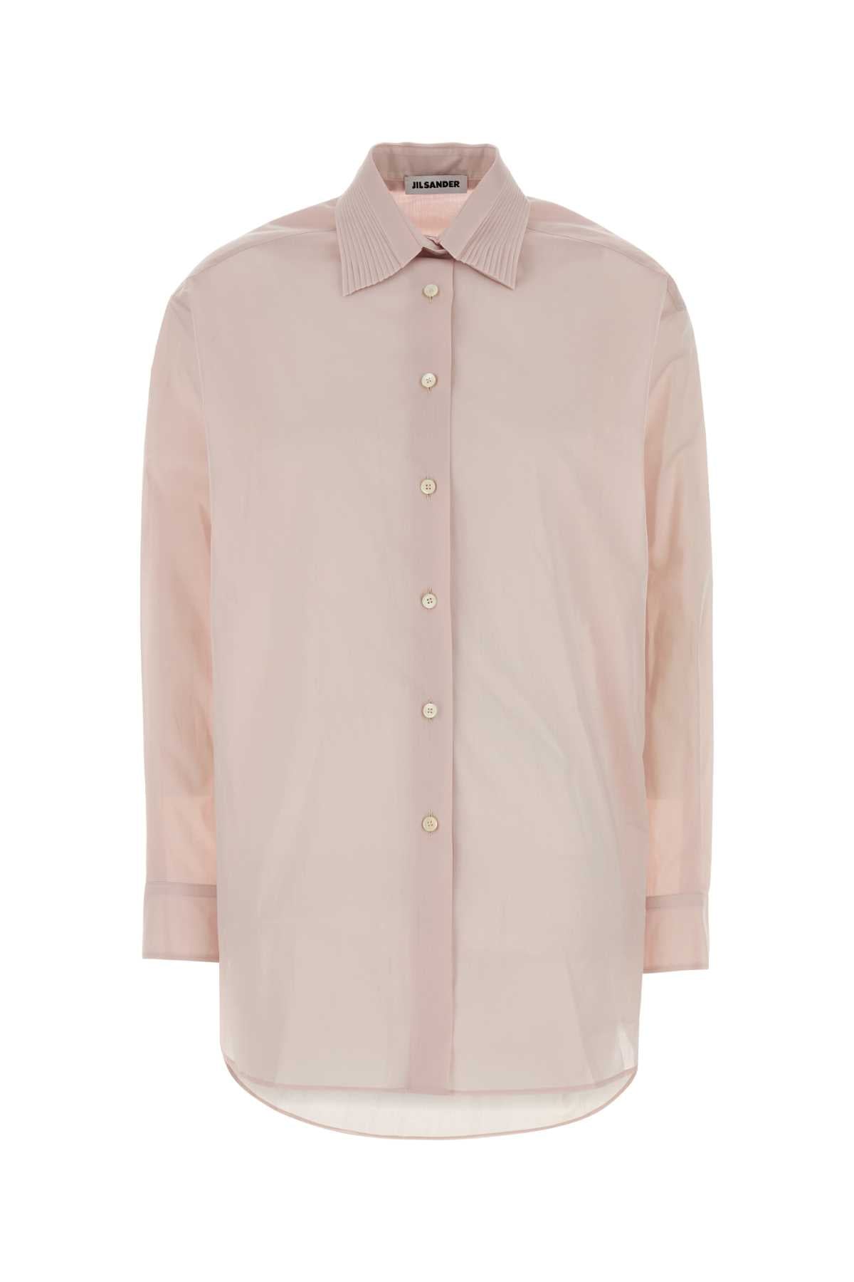 Jil Sander Women Pastel Pink Muslin Oversize Shirt JIL SANDER