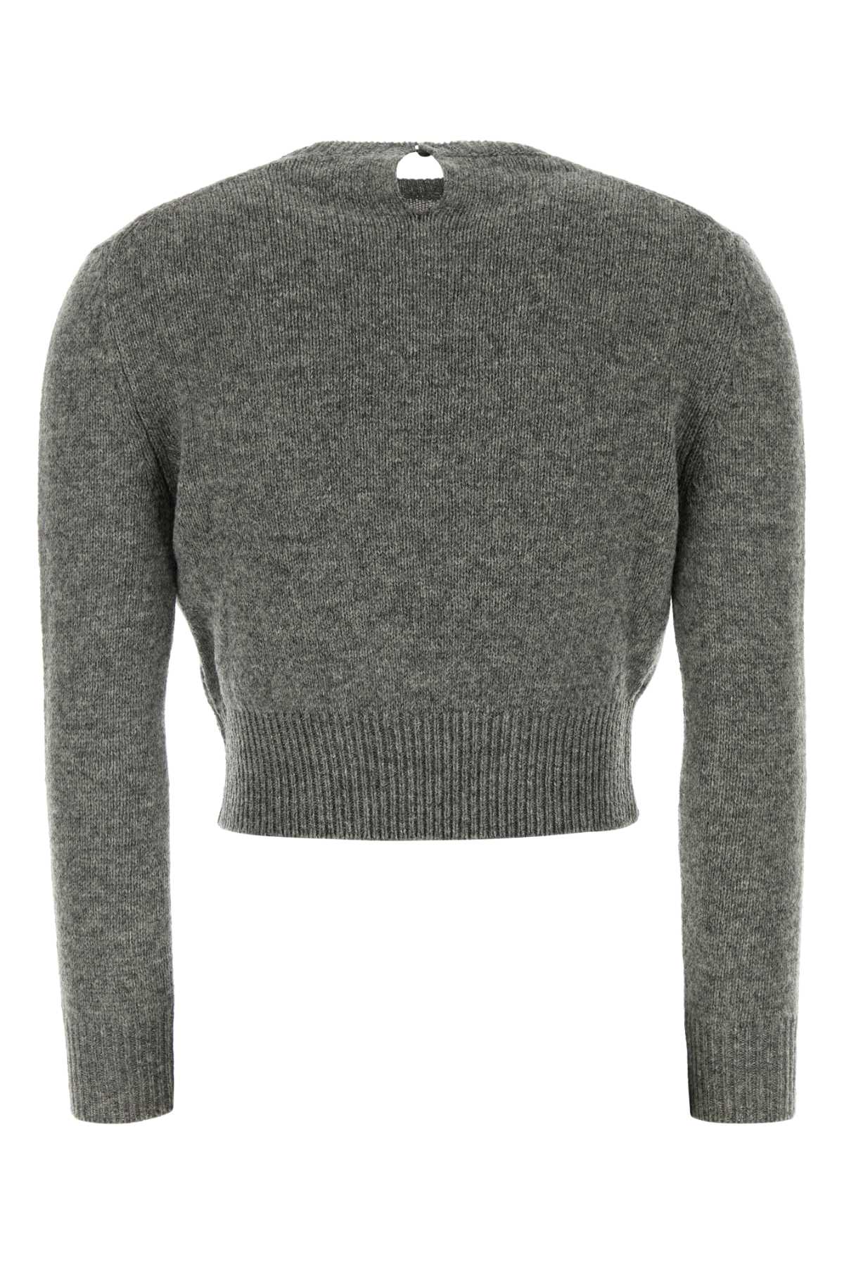 Jil Sander Women Grey Wool Blend Sweater JIL SANDER