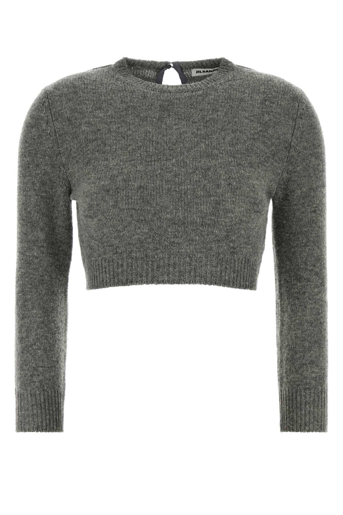 Jil Sander Women Grey Wool Blend Sweater JIL SANDER